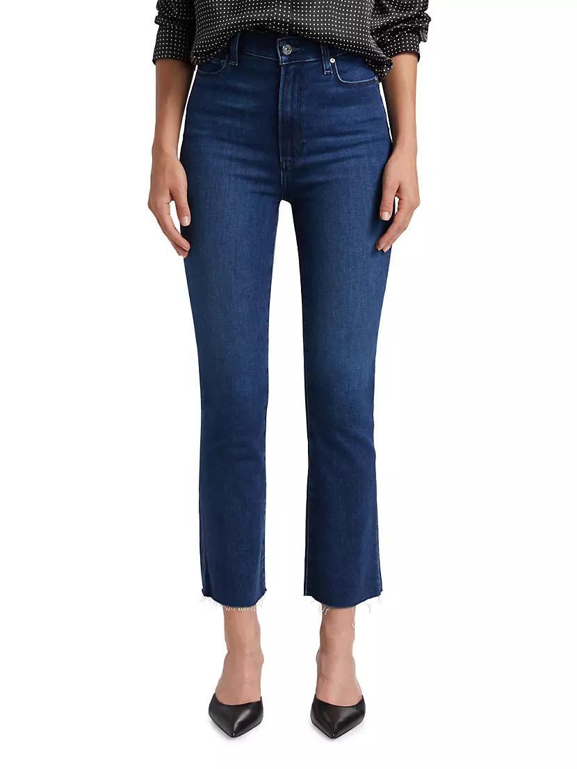 Claudine High-Rise Stretch Cropped Flare Jeans Product Image