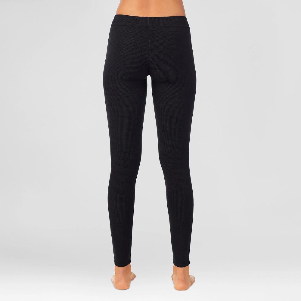 Warm Essentials by Cuddl Duds Womens Textured Fleece Thermal Leggings Product Image