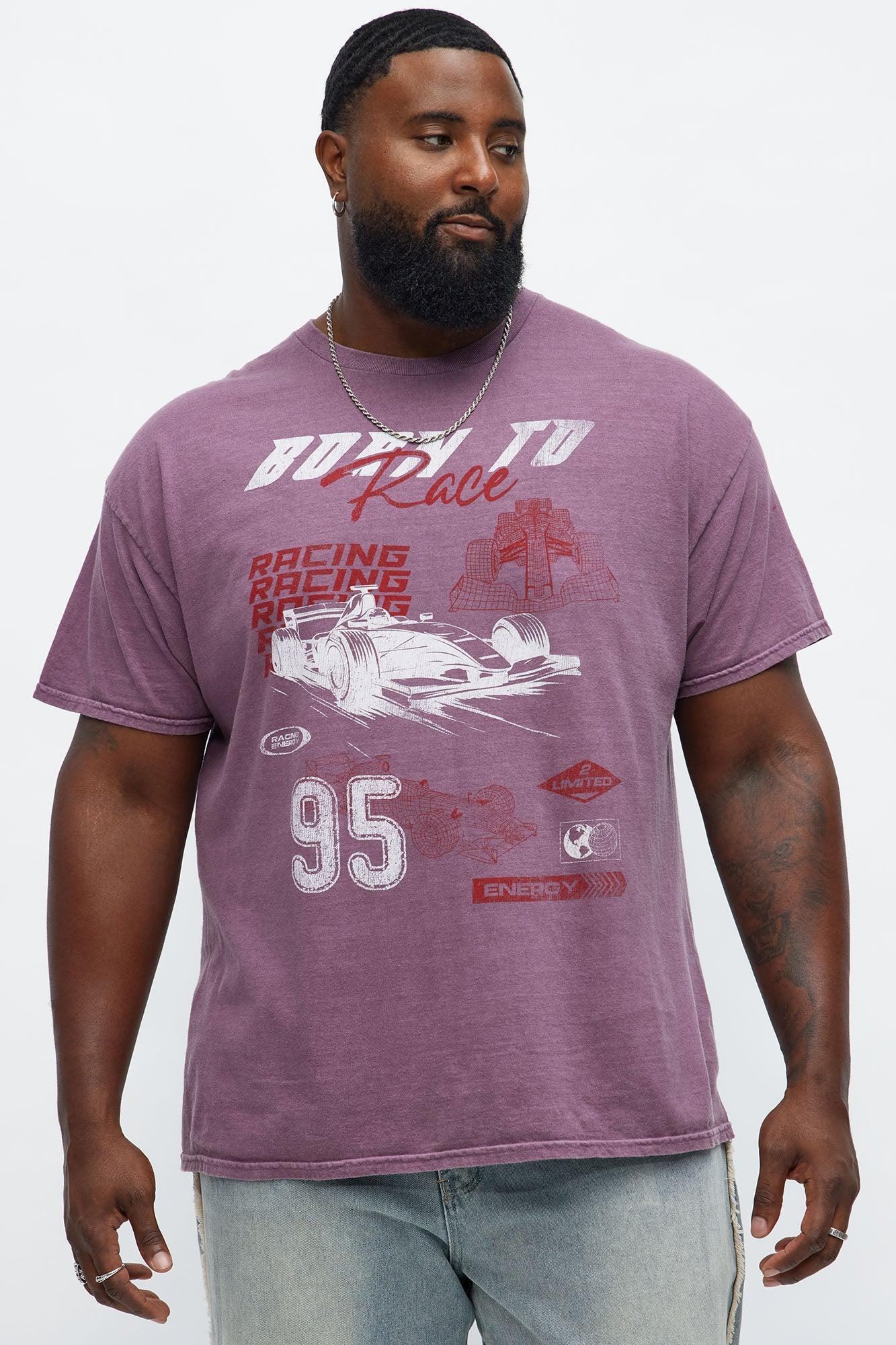Born To Race Oversized Short Sleeve Tee - Purple Male Product Image