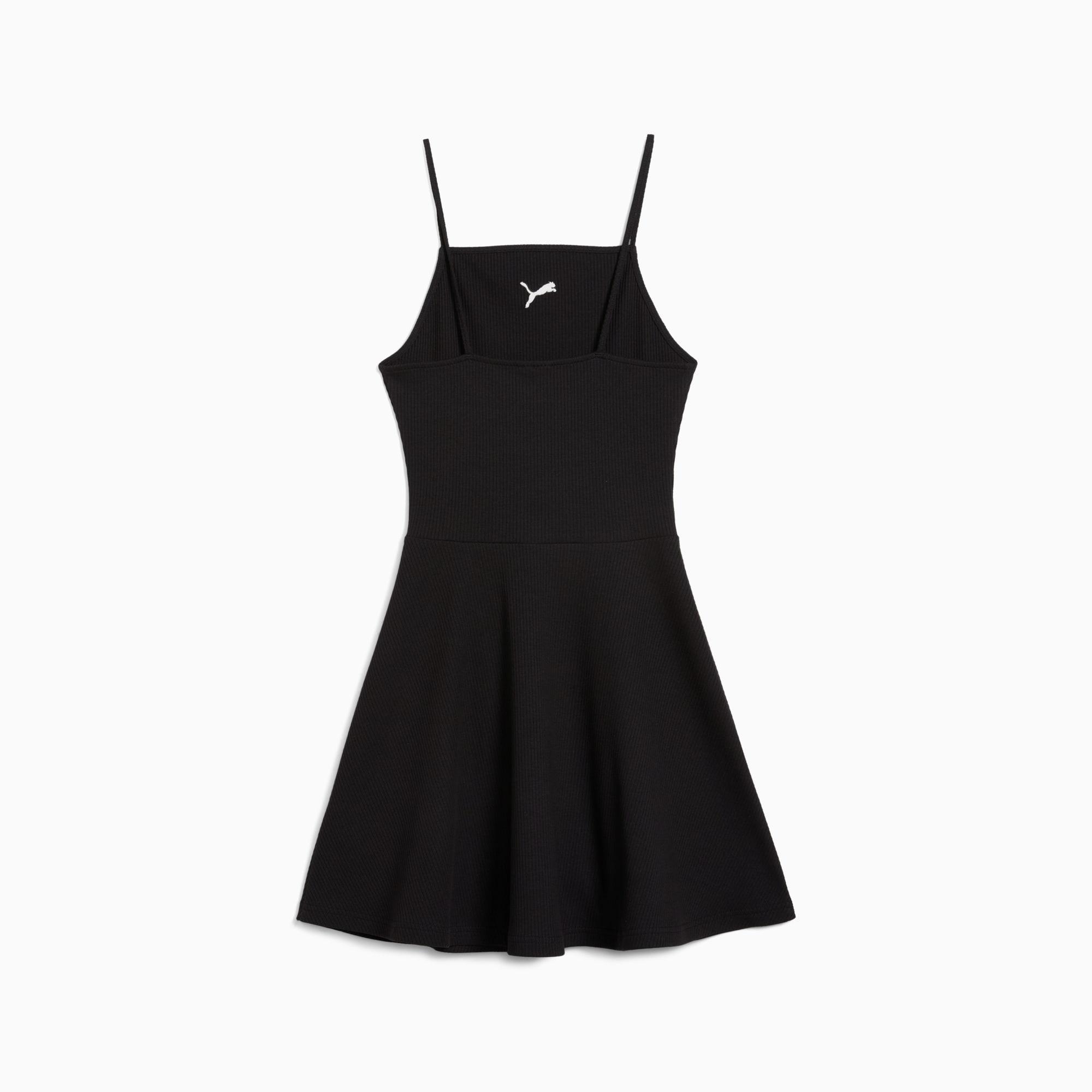 WARDROBE ESSENTIALS Women's Ribbed Flared Short Dress Product Image