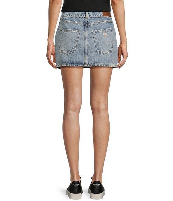 Guess Nani Low Rise Mini Denim Skirt Product Image