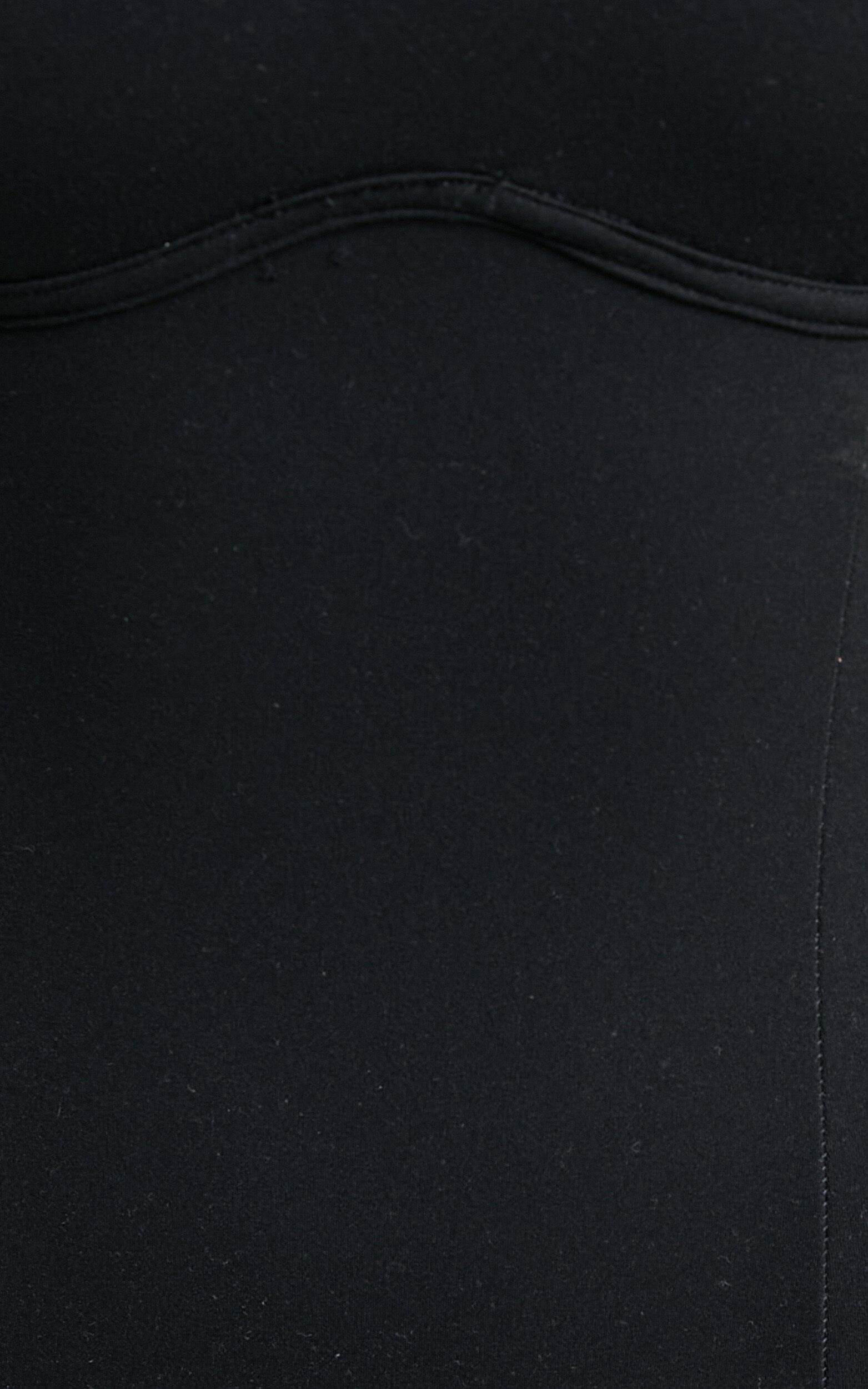 Daramie Bodysuit - Underbust Detail Bodysuit in Black Product Image