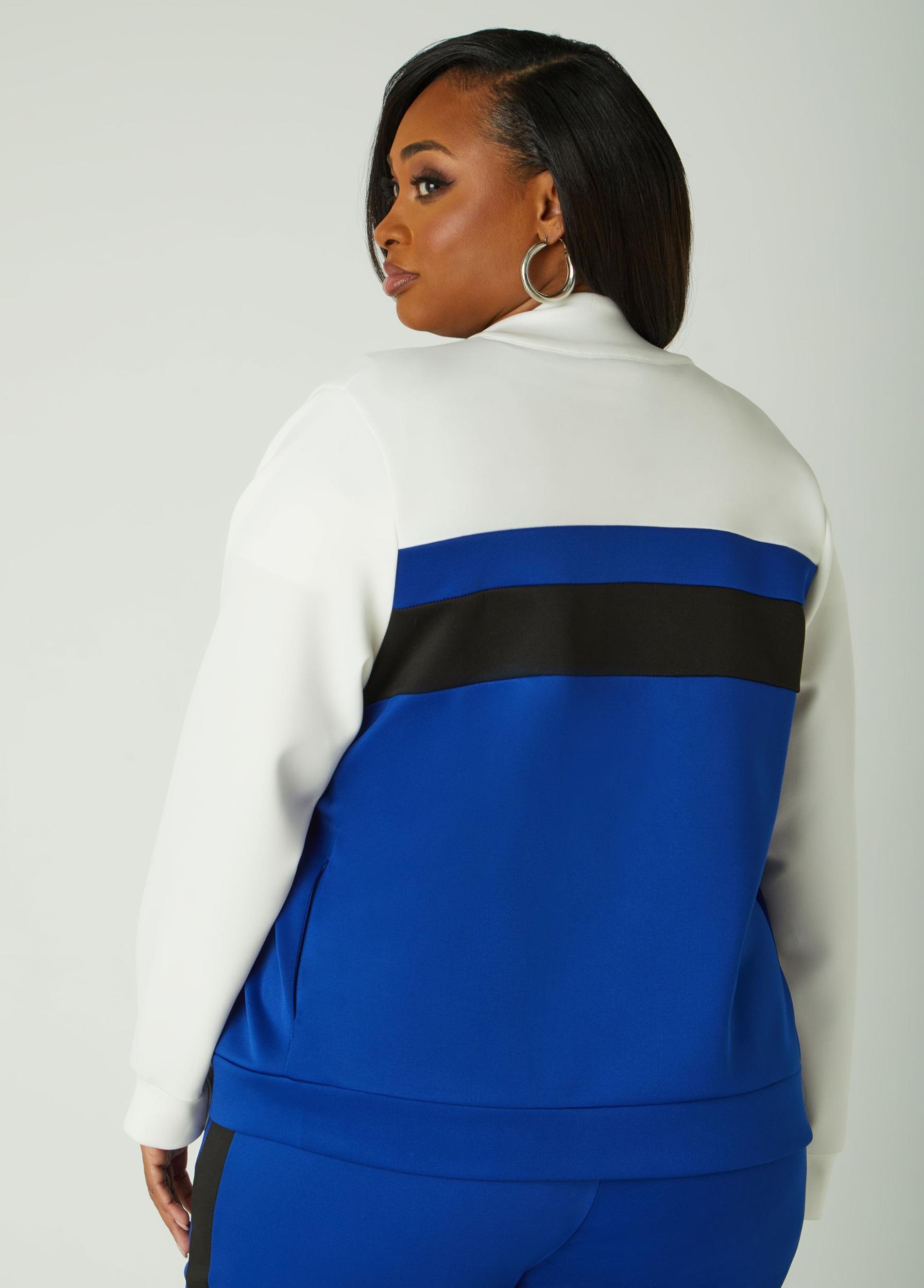 Colorblock Zip Front Track Jacket Product Image