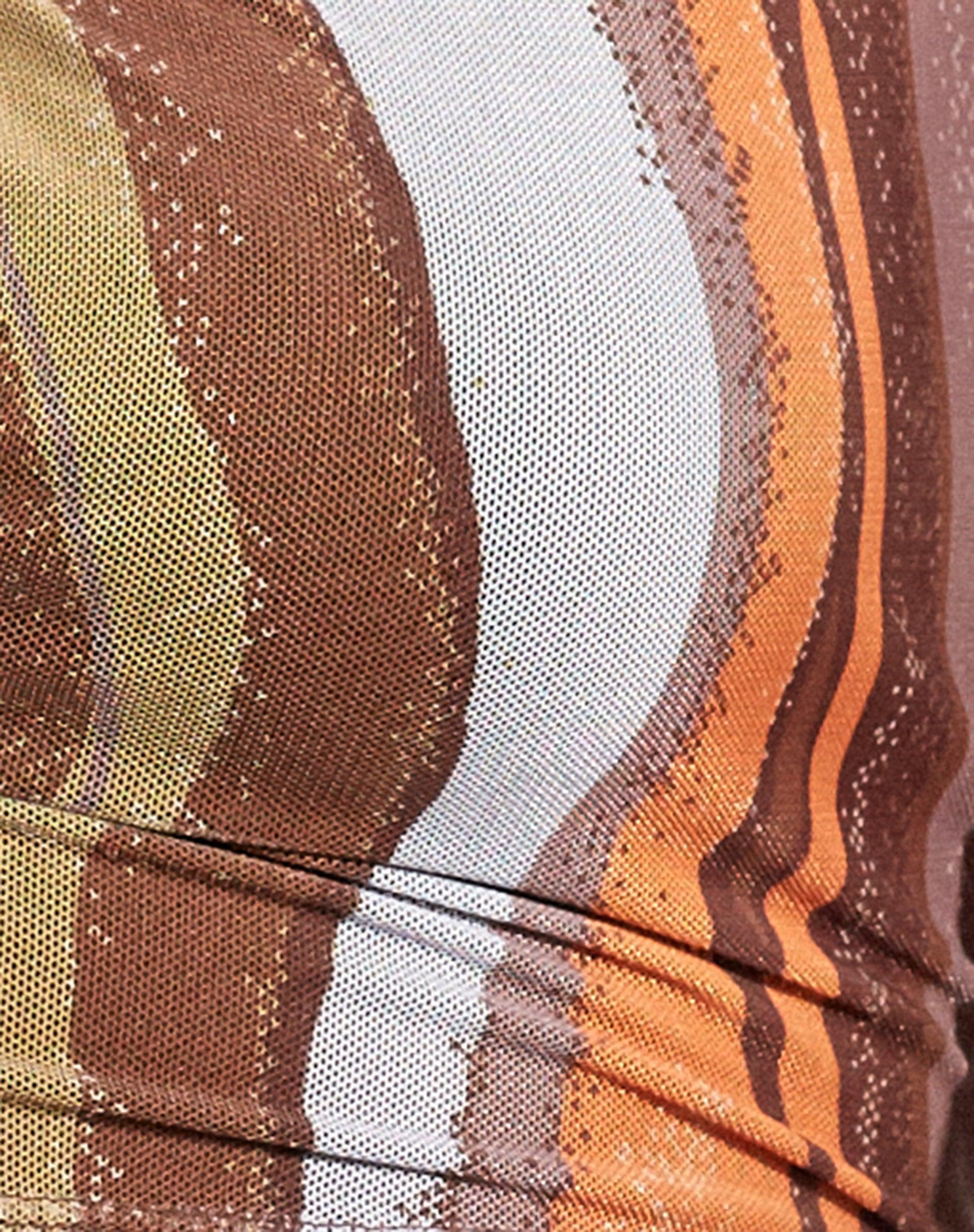 Cora Crop Top in Earthy Gradient Product Image