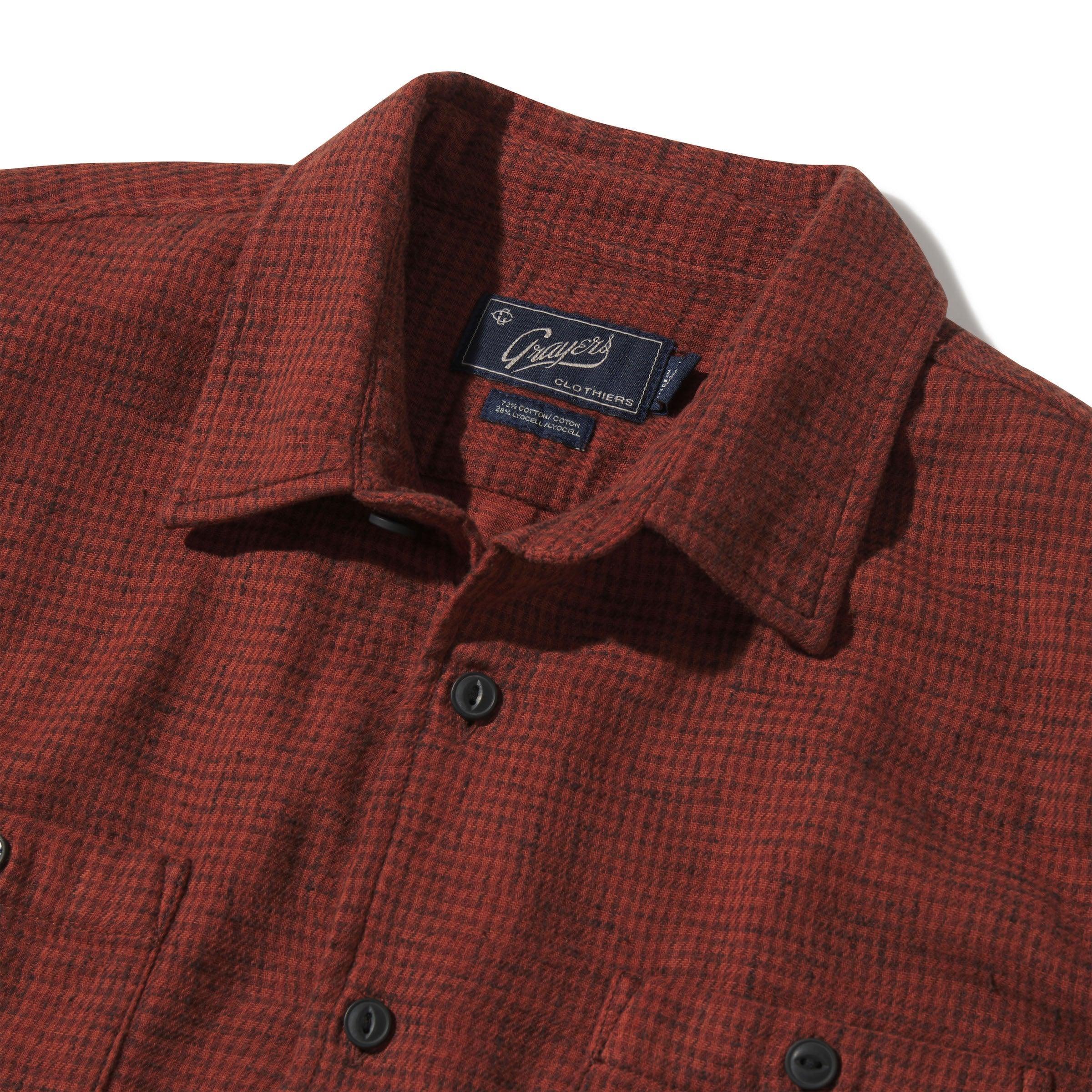 Houndstooth Double Cloth Workshirt - Arabian Spice (Final Sale)* Product Image