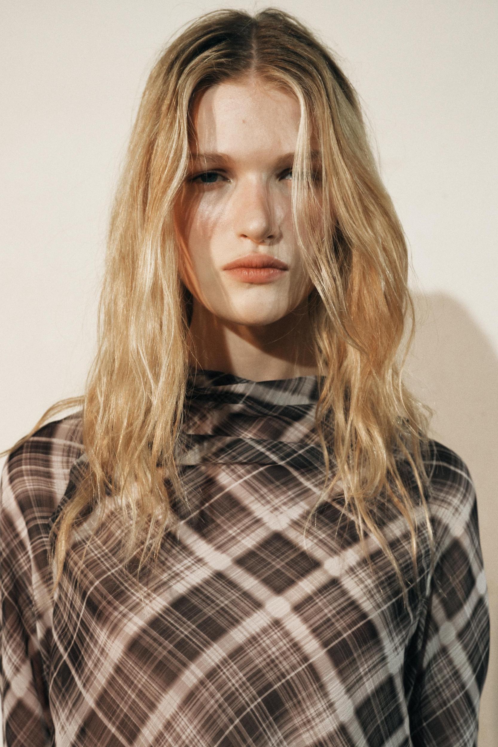 PRINTED DRAPED TOP ZW COLLECTION Product Image