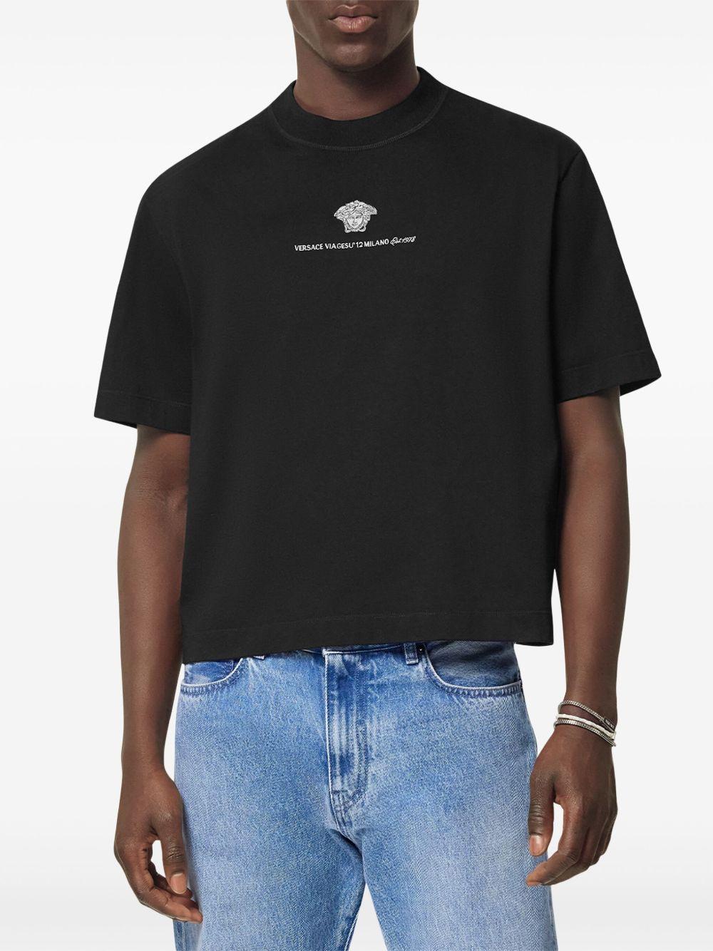 Medusa Milano embroidered T-shirt Product Image