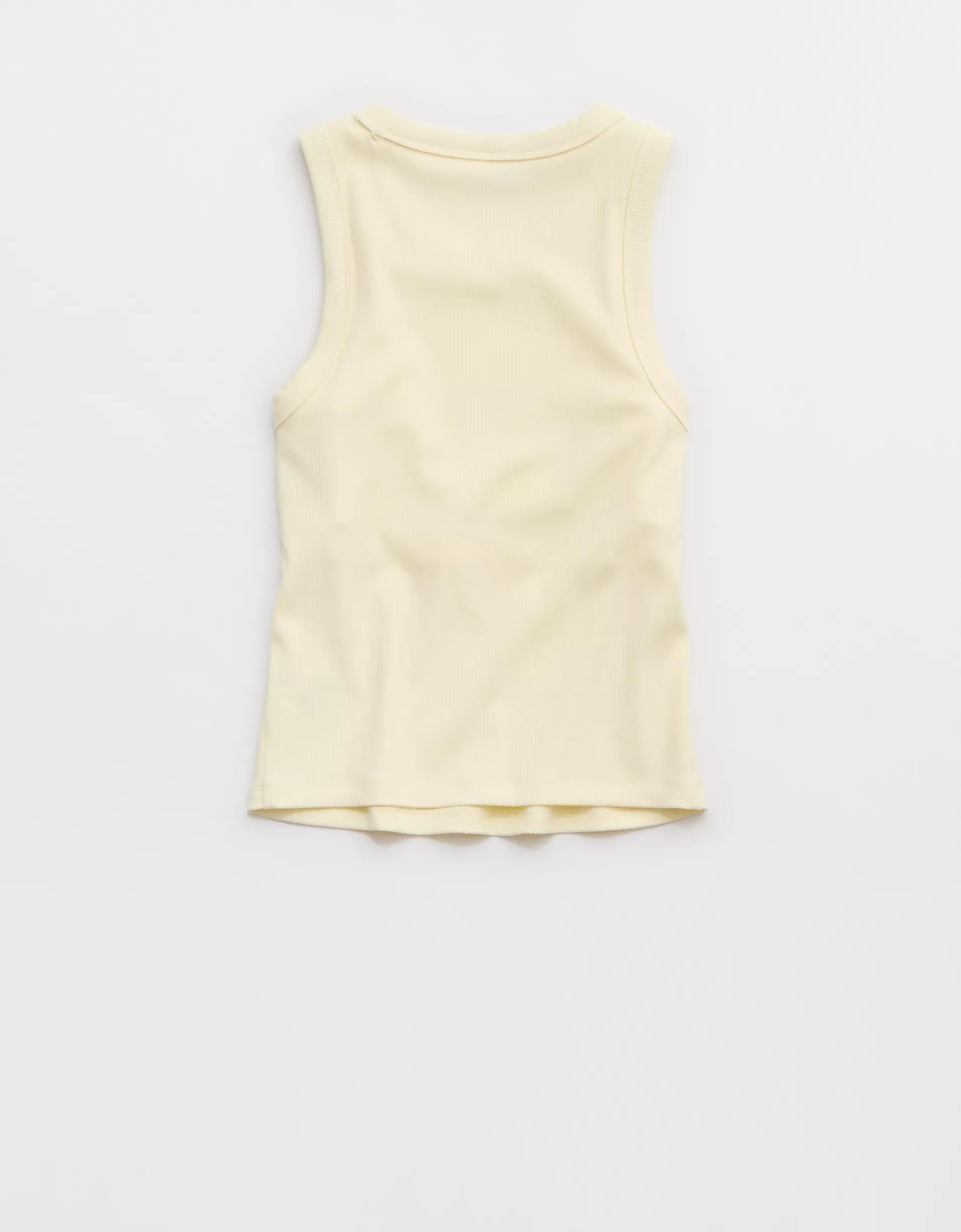 OFFLINE By Aerie Thumbs Up Heavyweight Cropped Tank Top Product Image