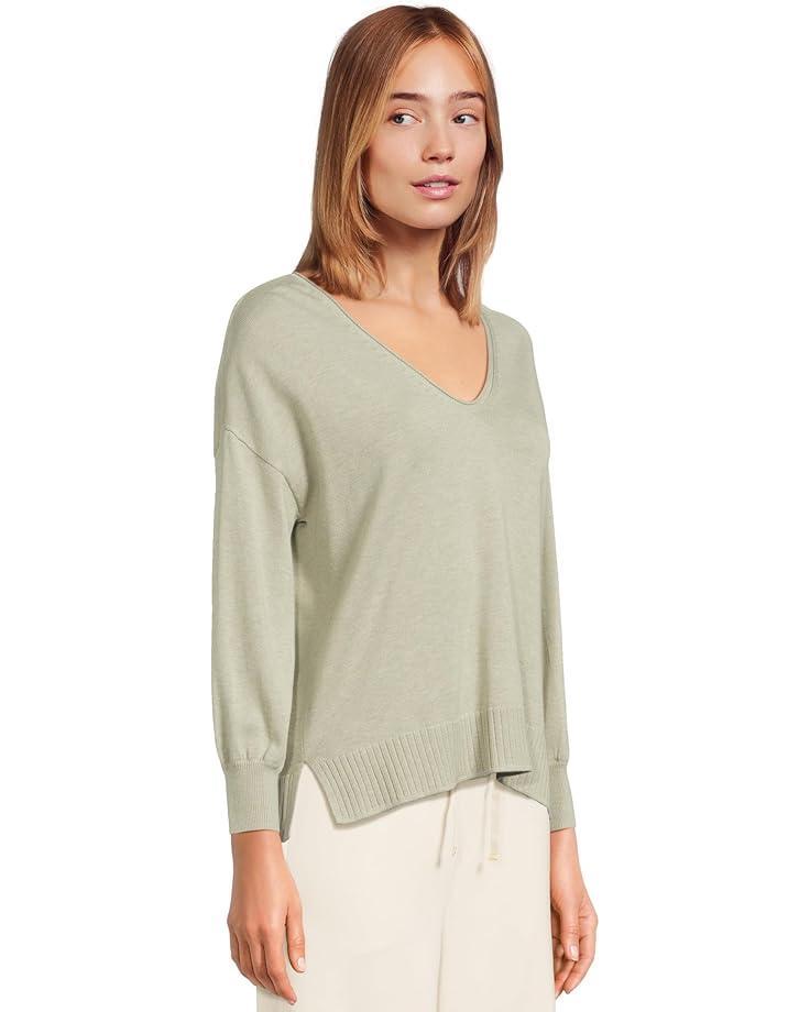 Rounded Hem Split Neck Product Image