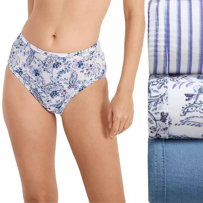 Women's Jockey® Elance 3-Pack Hipster Panty Set 1488, Size: 6, Pretty Meadow Team Product Image