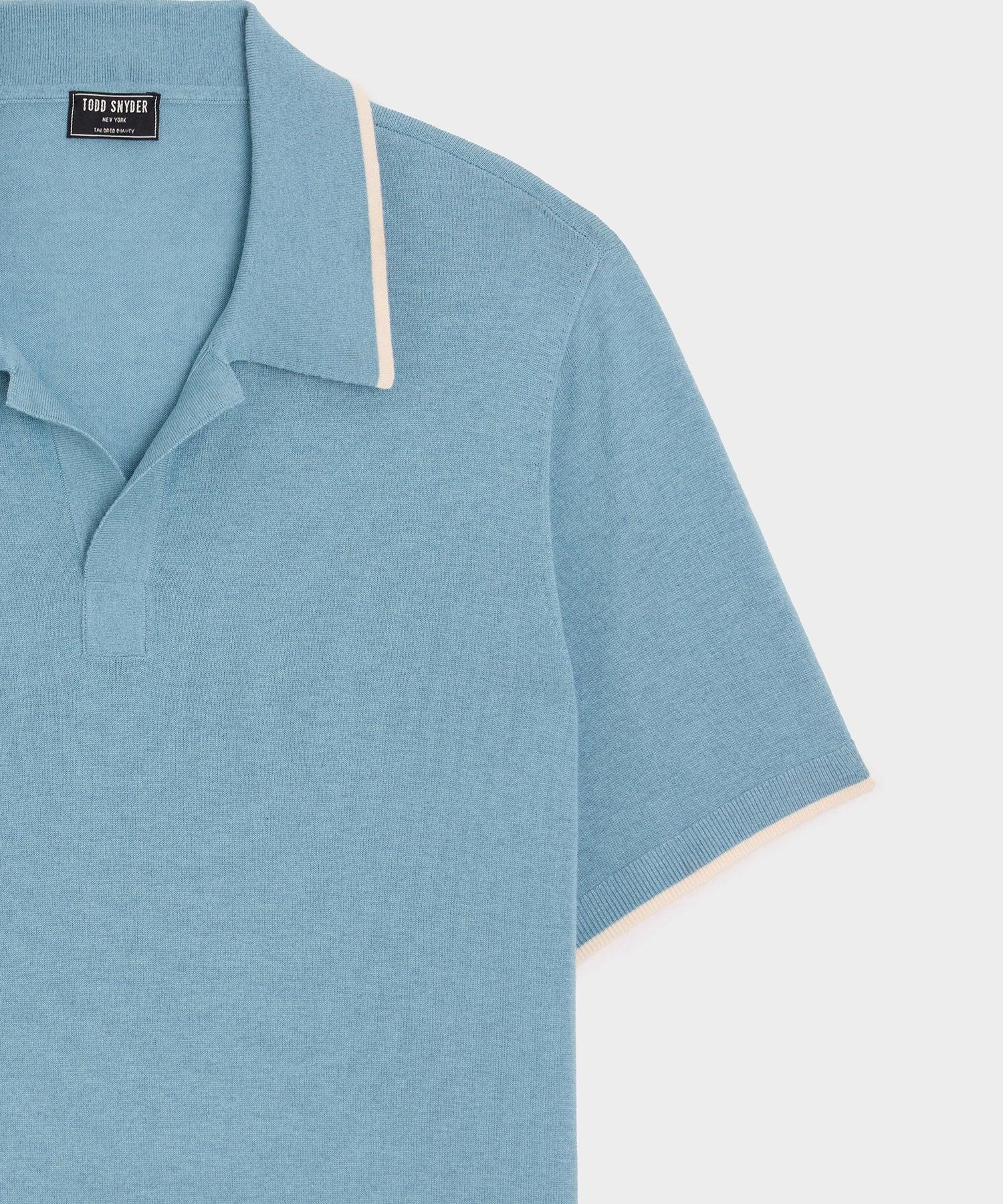 Silk-Cashmere Tipped Sweater Polo Product Image