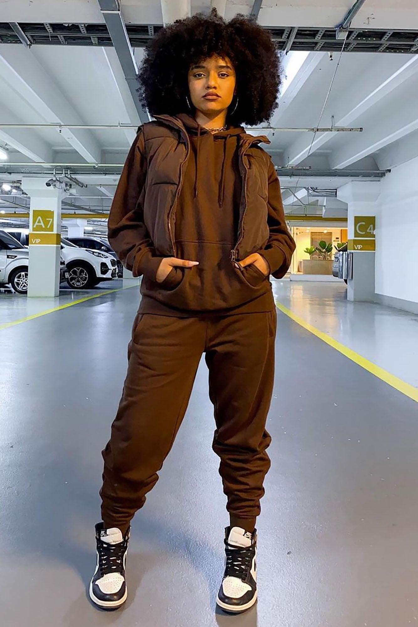 Stole Your Boyfriend's Oversized Hoodie - Chocolate Product Image