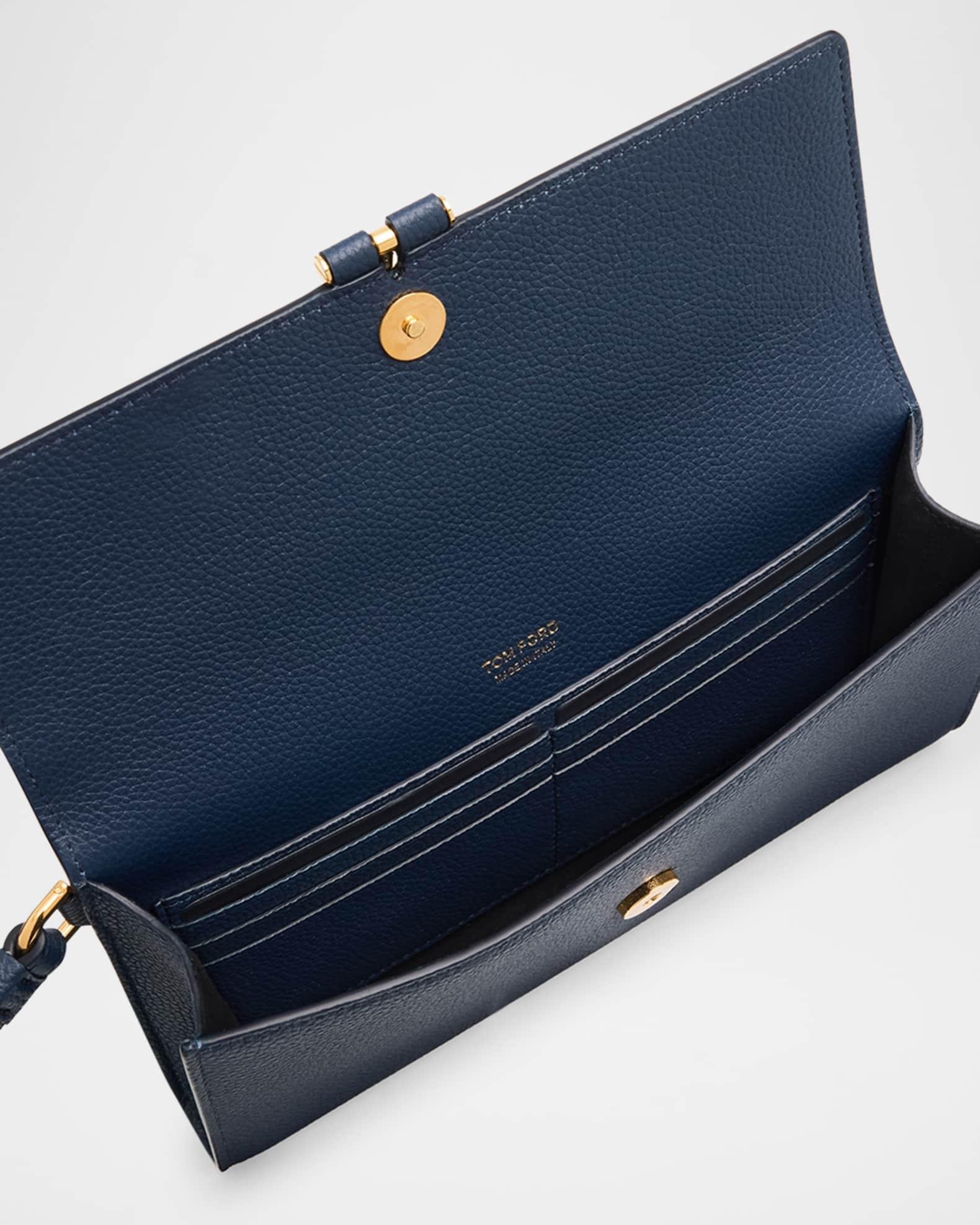 Tara Flap Pouch Wristlet in Grain Leather  Product Image
