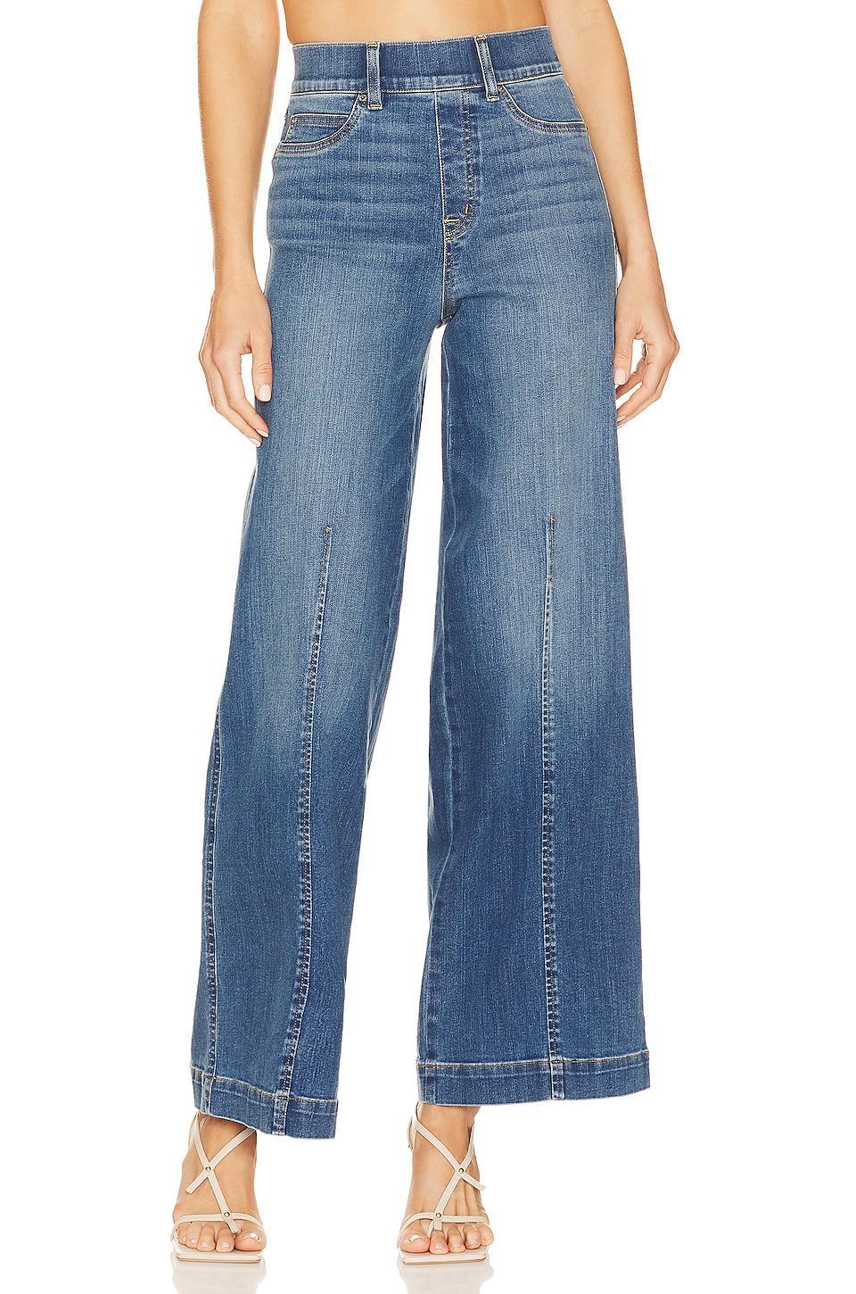 Seamed Front Wide Leg Jean SPANX Product Image
