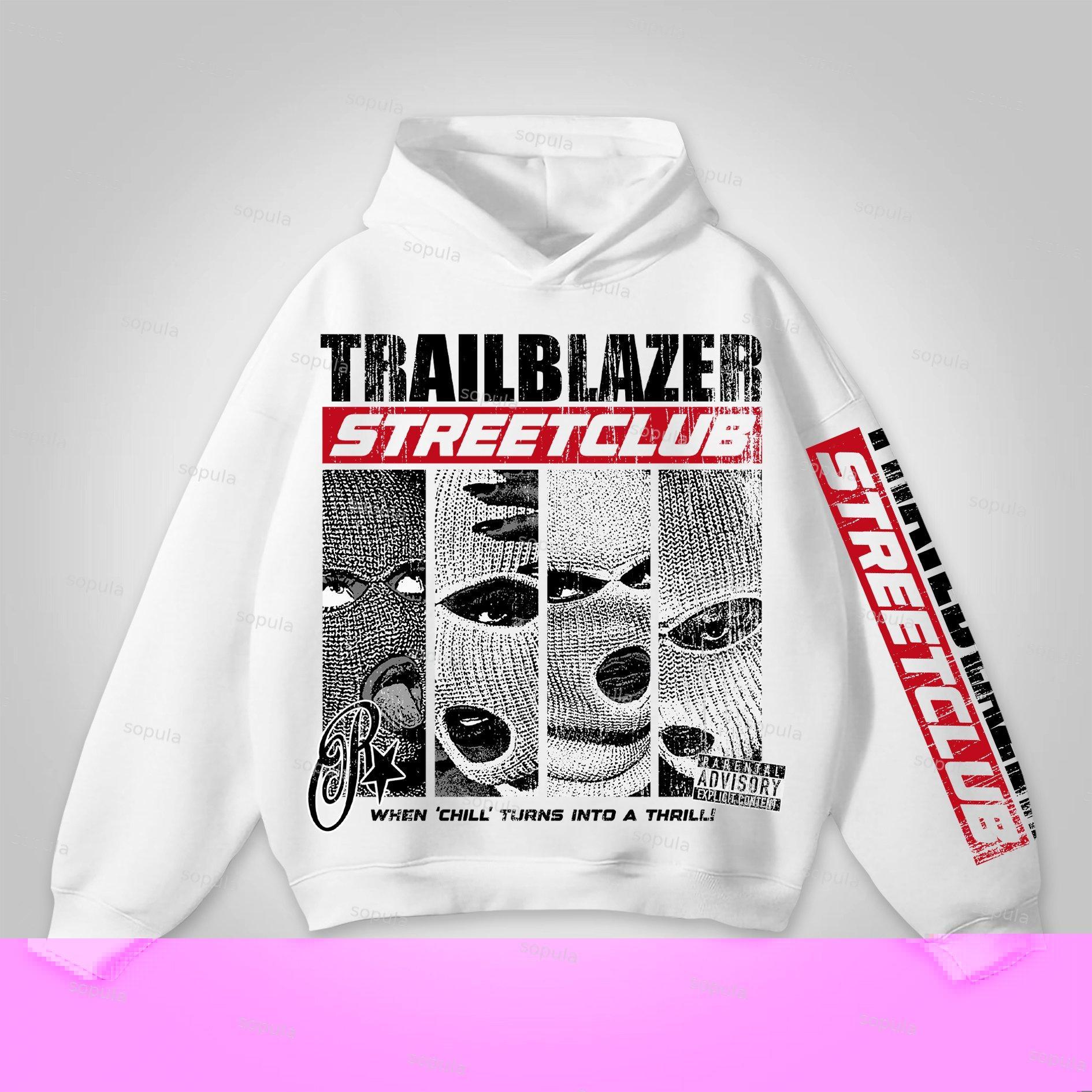 Sopula Street Club Gangster Characters Graphic Hoodie Product Image