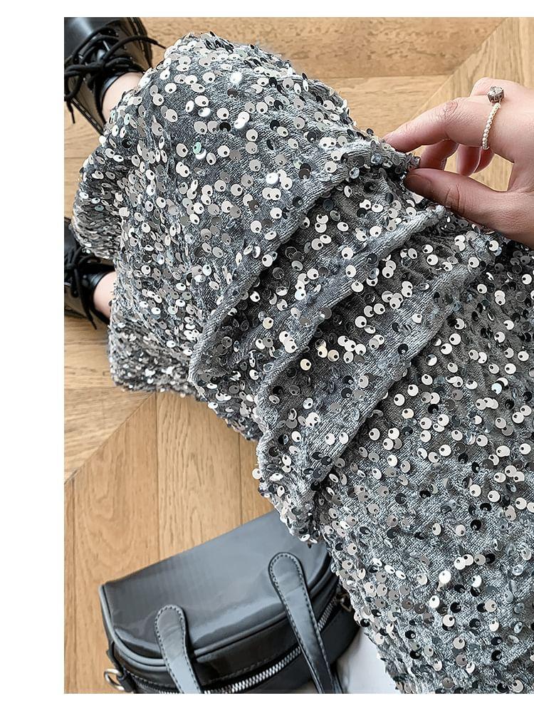 Sequin Mermaid Maxi Skirt Product Image