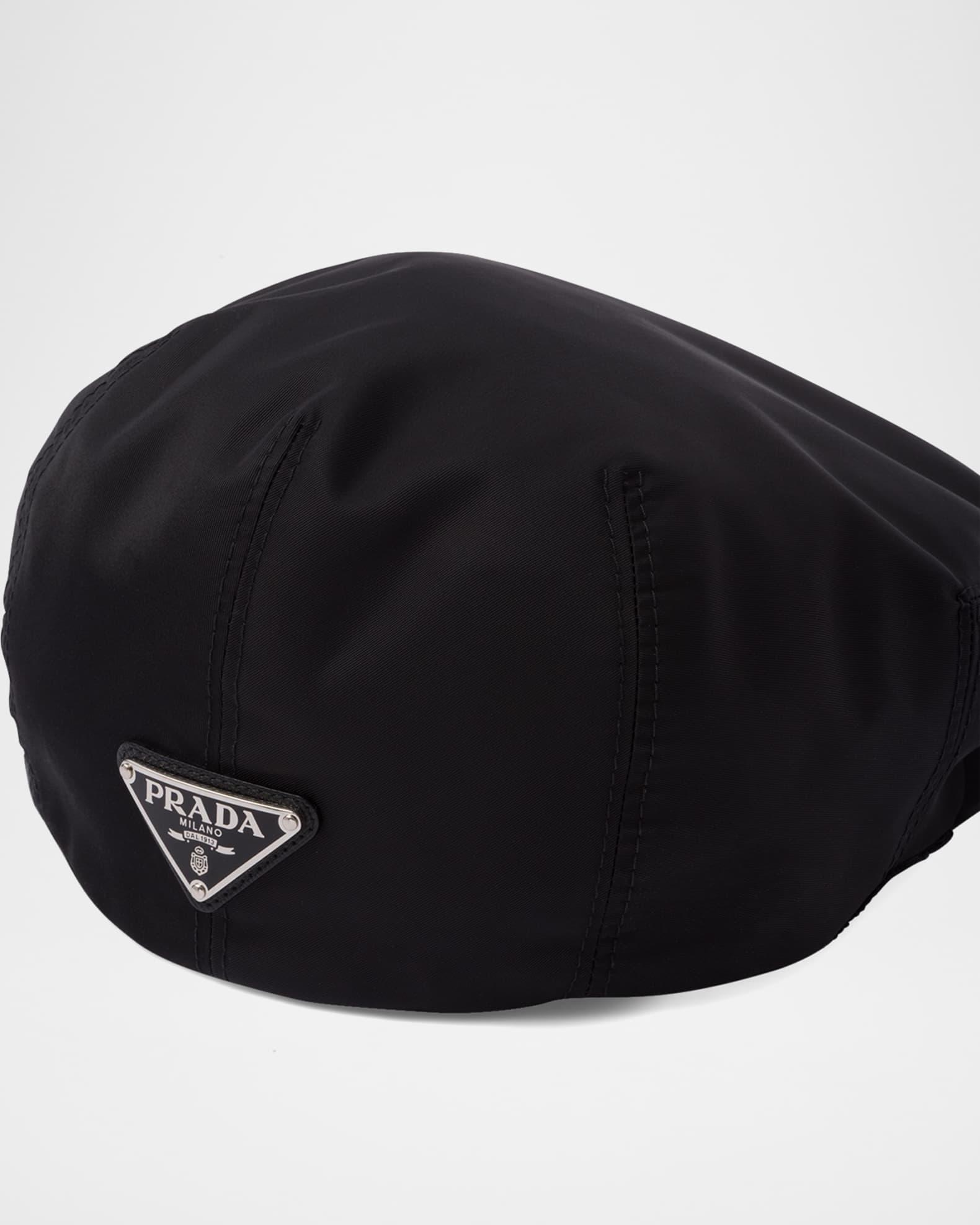 Men's Tessuto Triangle Logo Re-Nylon Flat Cap Product Image