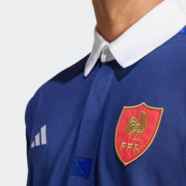 adidas France Long Sleeve Culture Jersey Dark Blue XS Mens Product Image