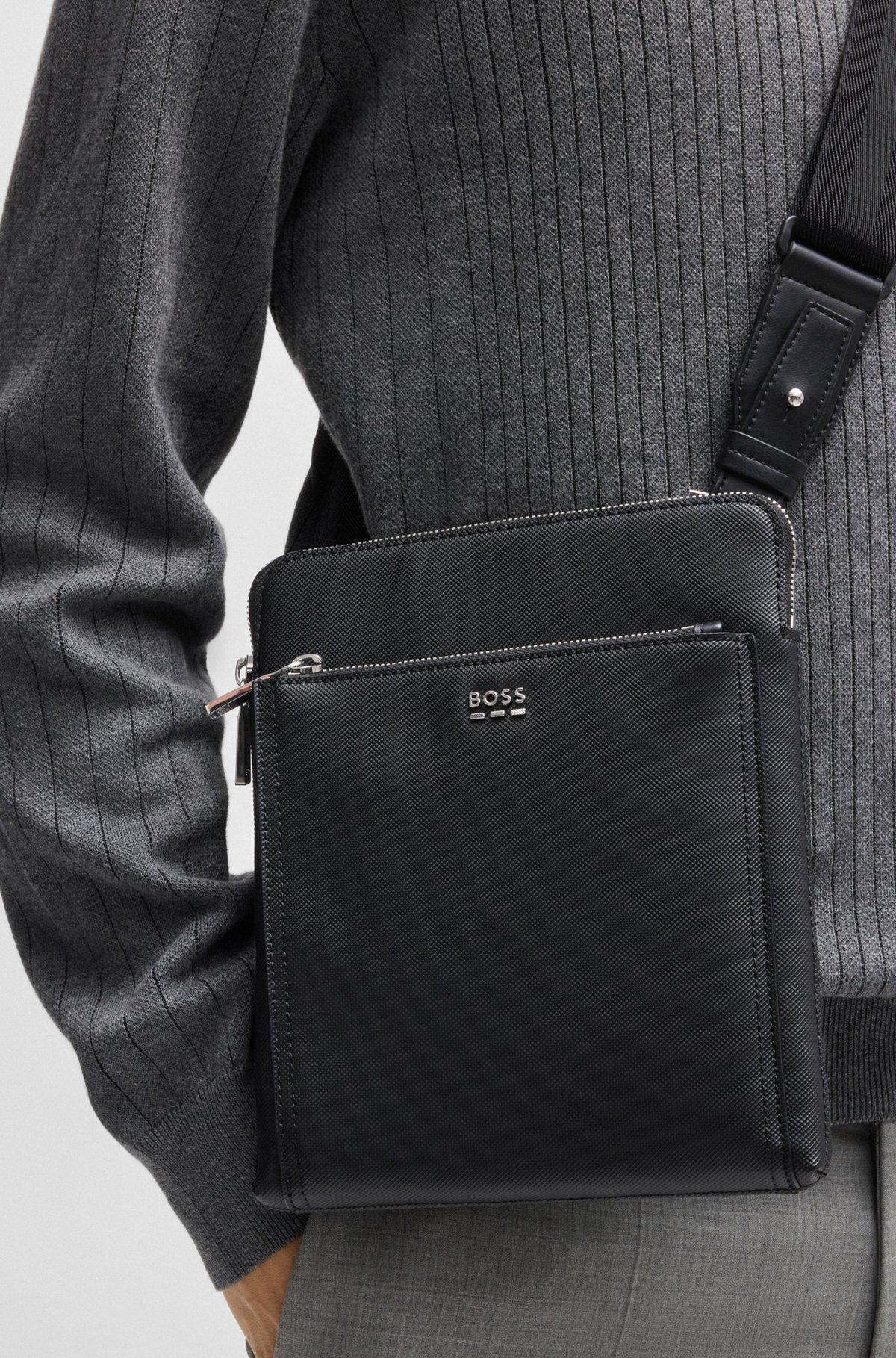 Textured envelope bag with logo hardware Product Image