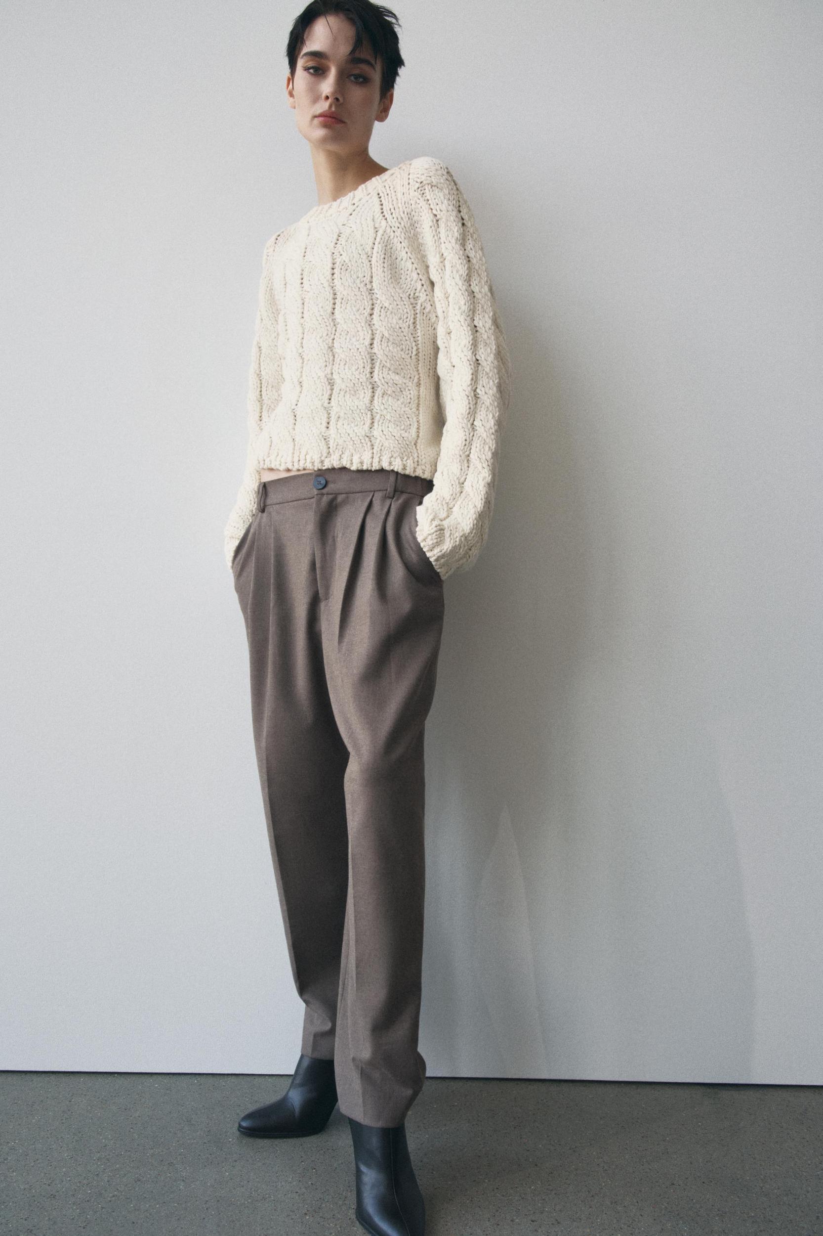 ANKLE PANTS WITH DARTS ZW COLLECTION Product Image