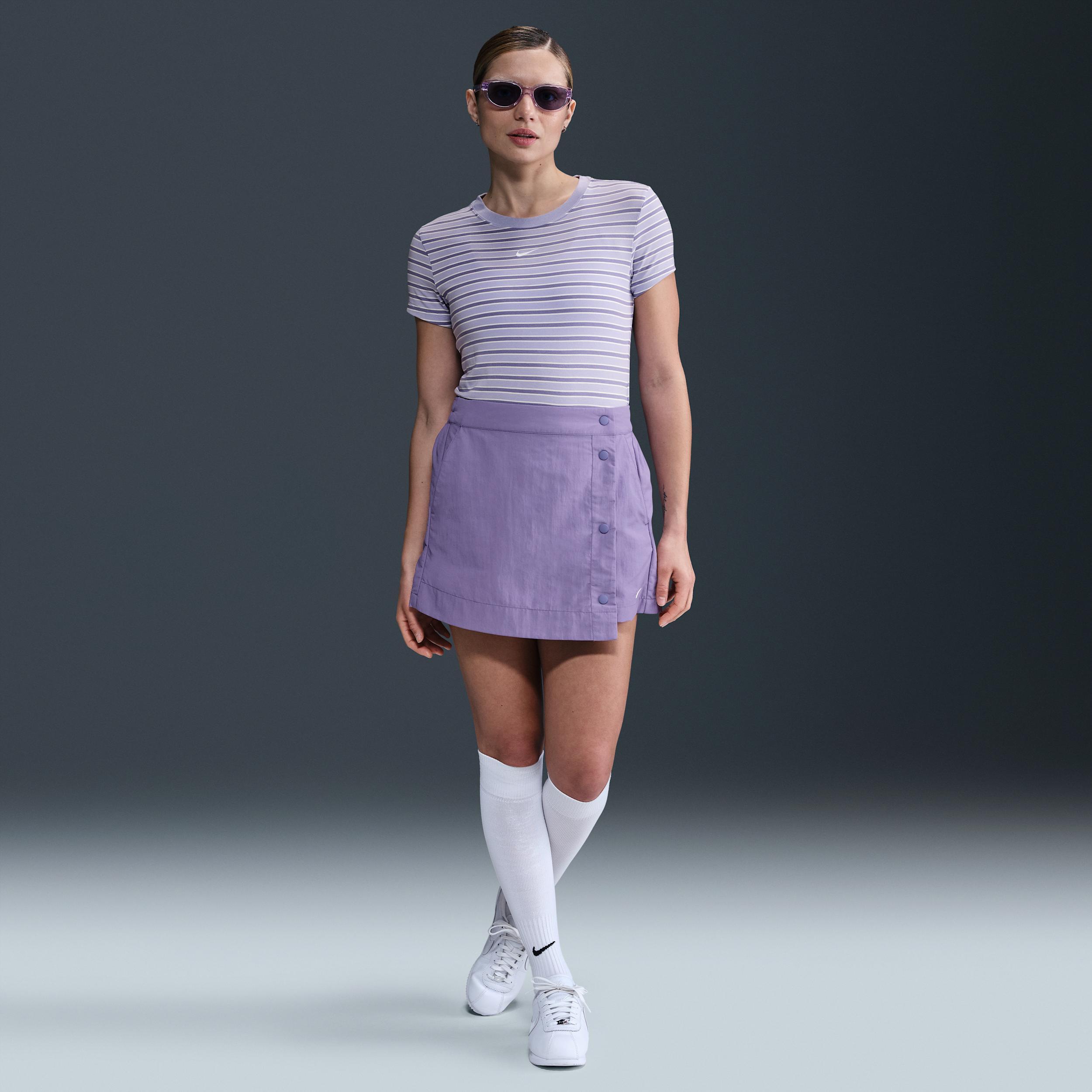 Women's Nike Sportswear Chill Knit Slim Striped T-Shirt Product Image