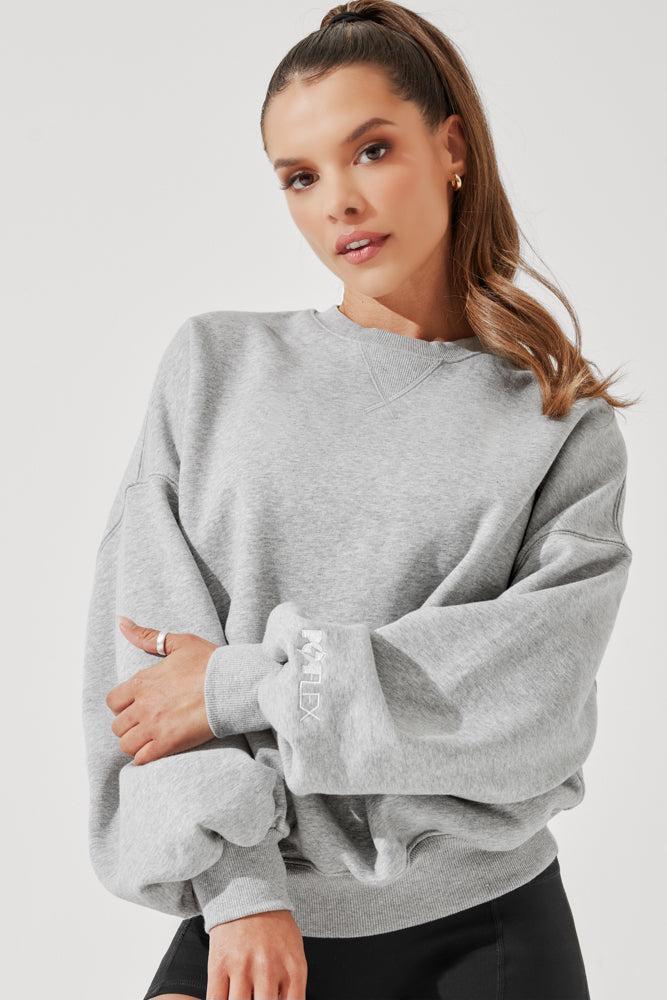 Cloud Crewneck Sweater - Merlot Product Image