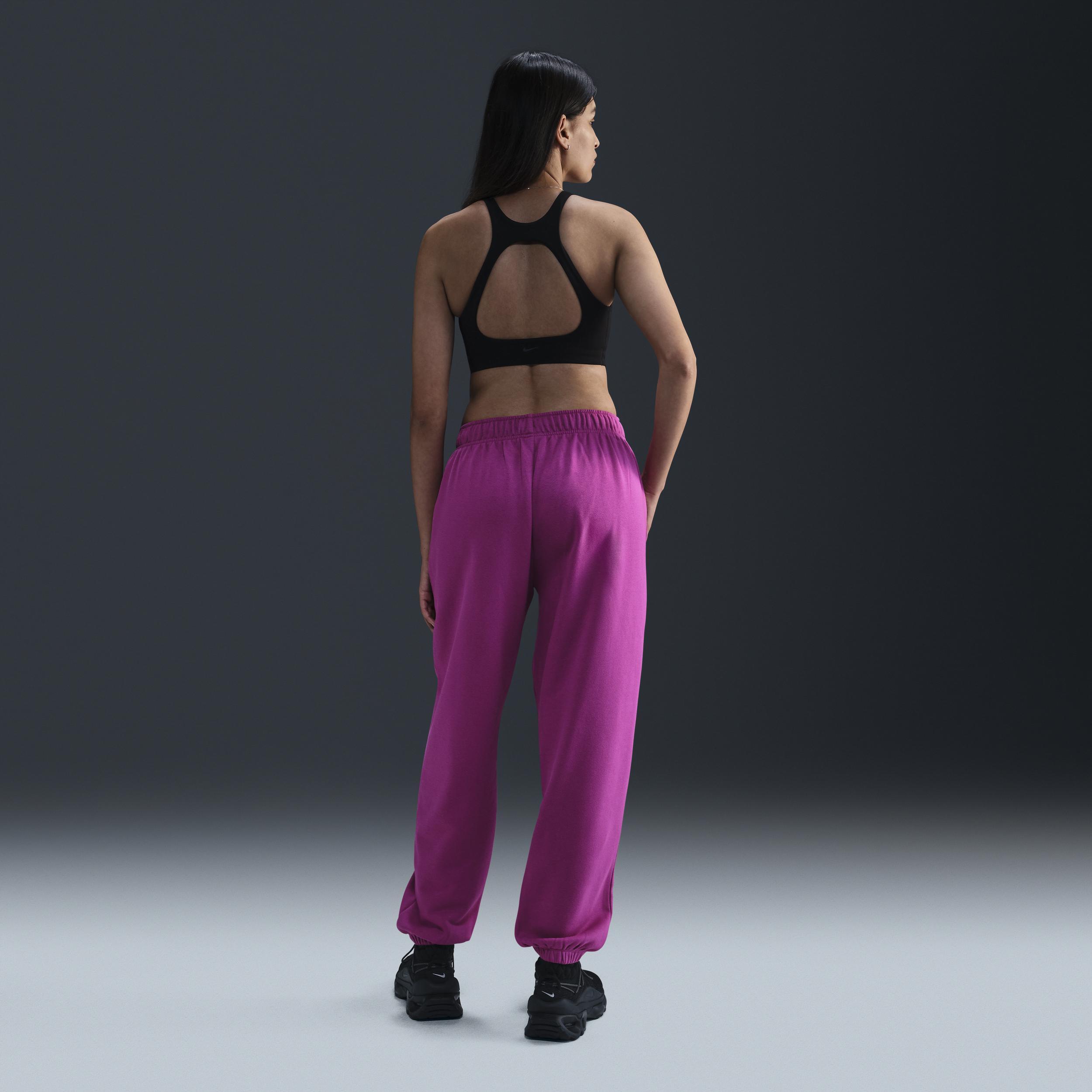 Nike Womens Sportswear Club Fleece Mid-Rise Oversized Sweatpants Product Image