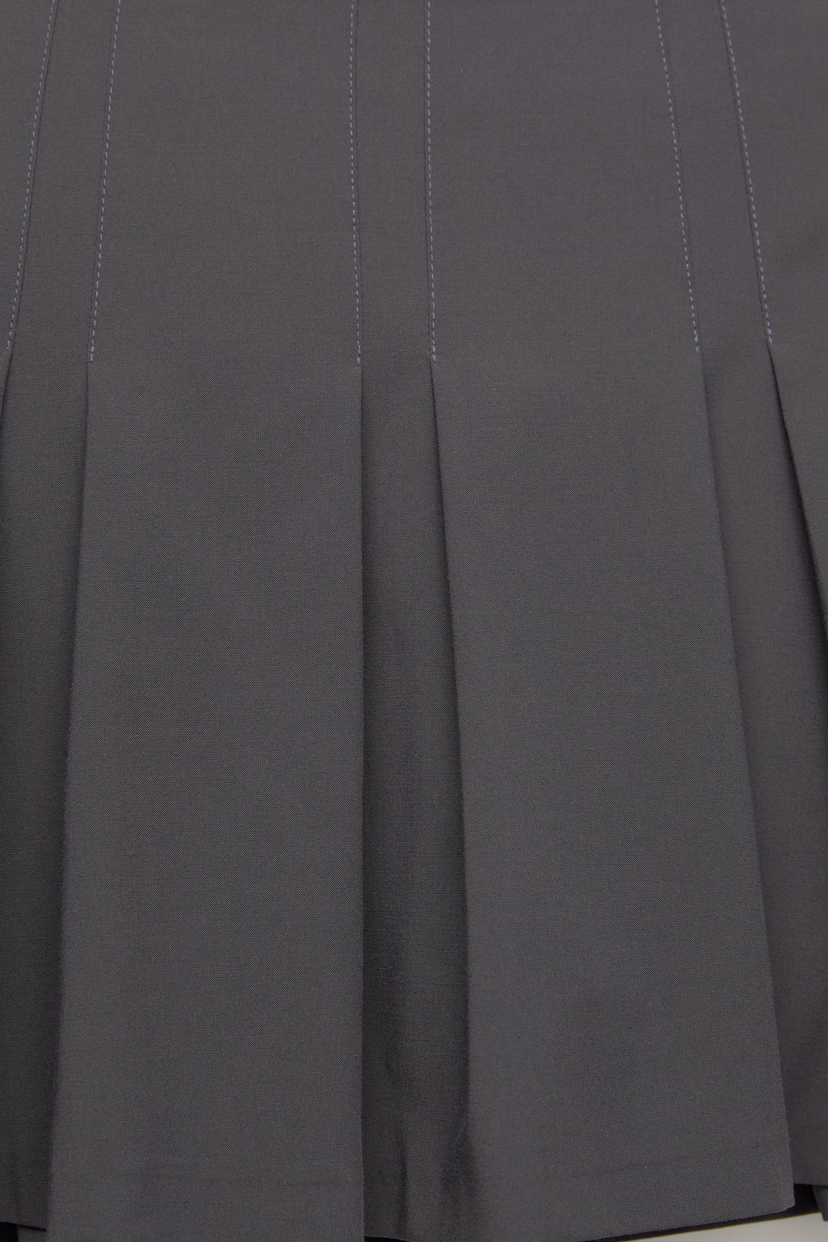 Mini skirt with box pleats Product Image