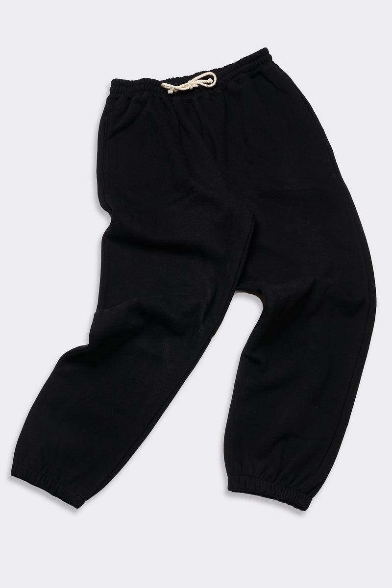 Women's Organic Heavyweight Fleece Sweatpants in Black Product Image