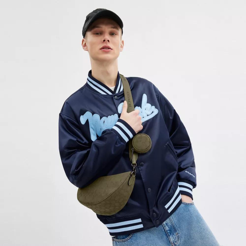 Hall Soft Sling Bag In Signature Jacquard Product Image