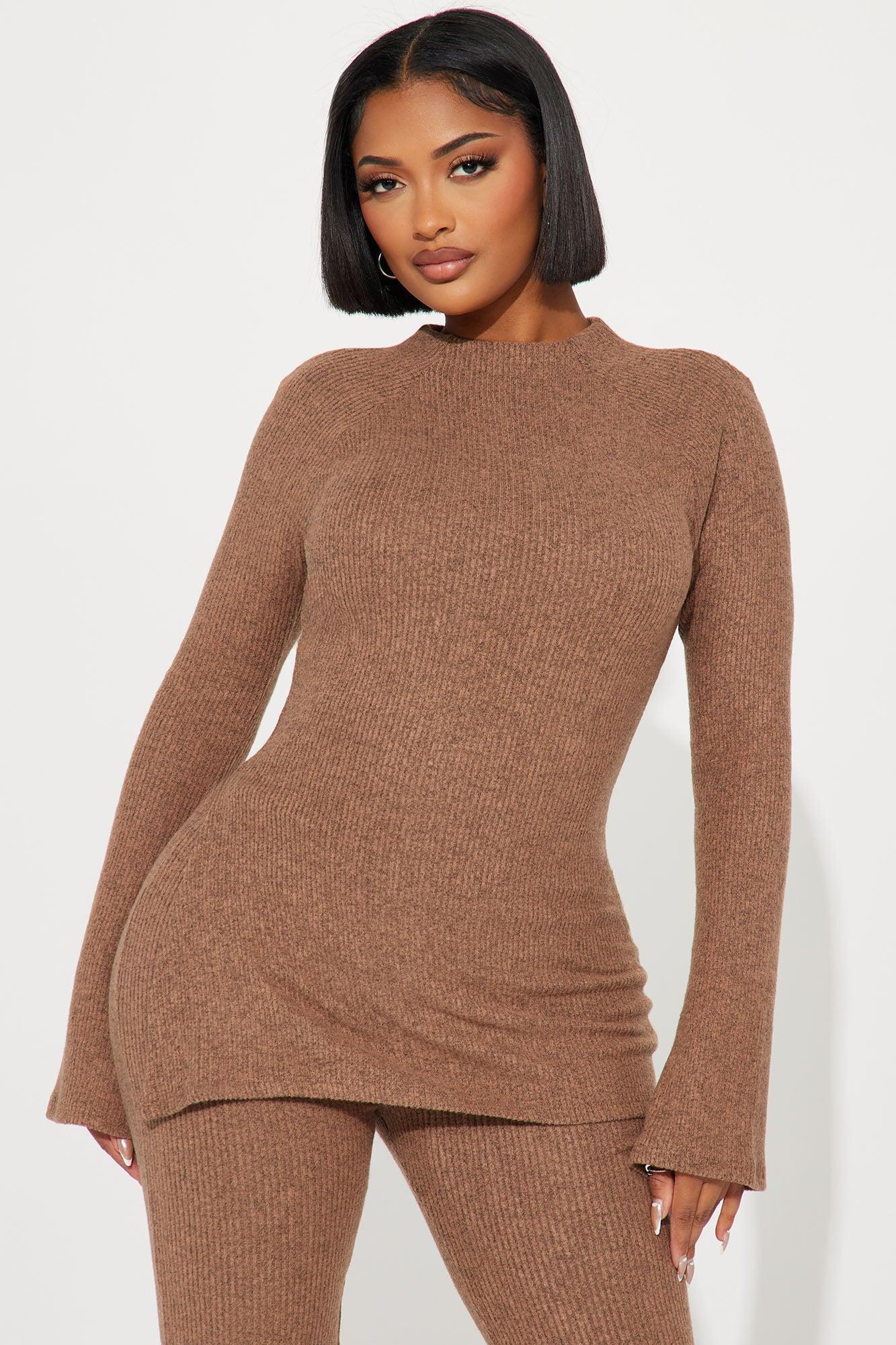 Clarissa Cozy Pant Set - Mocha Product Image