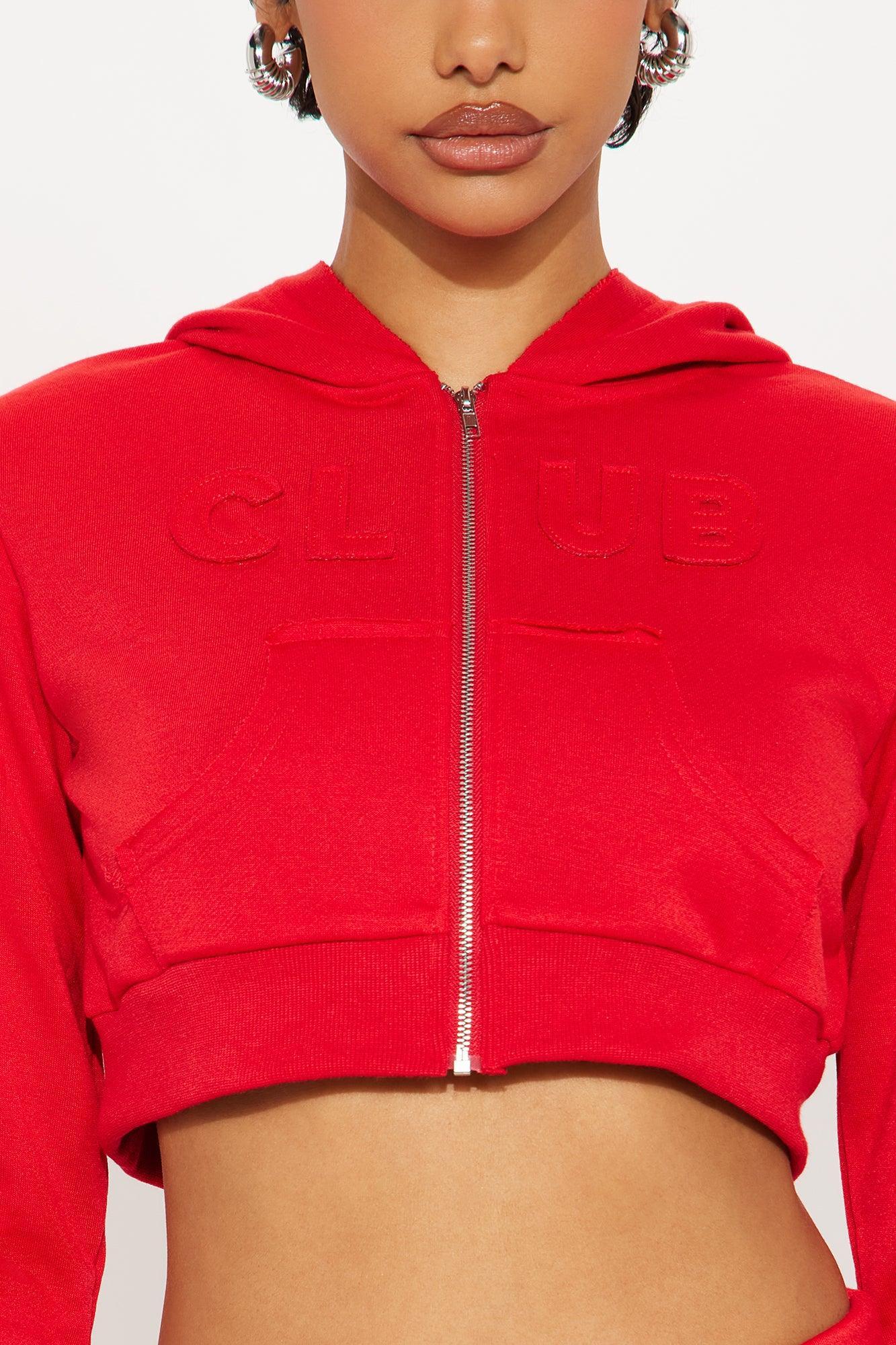 Couch Couture Low Waist Pant Set - Red Product Image