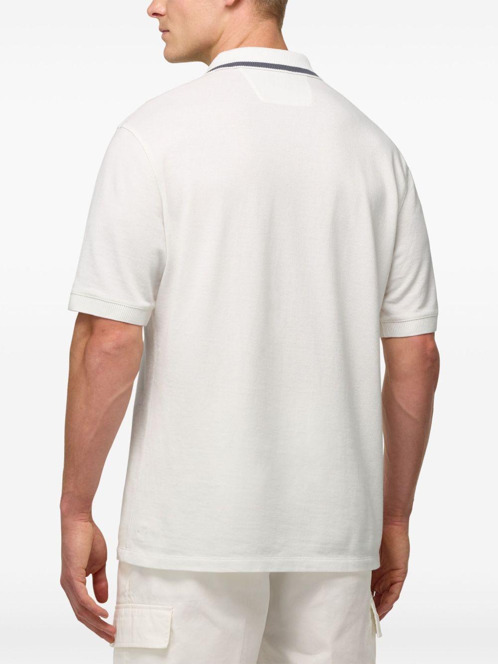 piqué-weave cotton polo shirt  Product Image