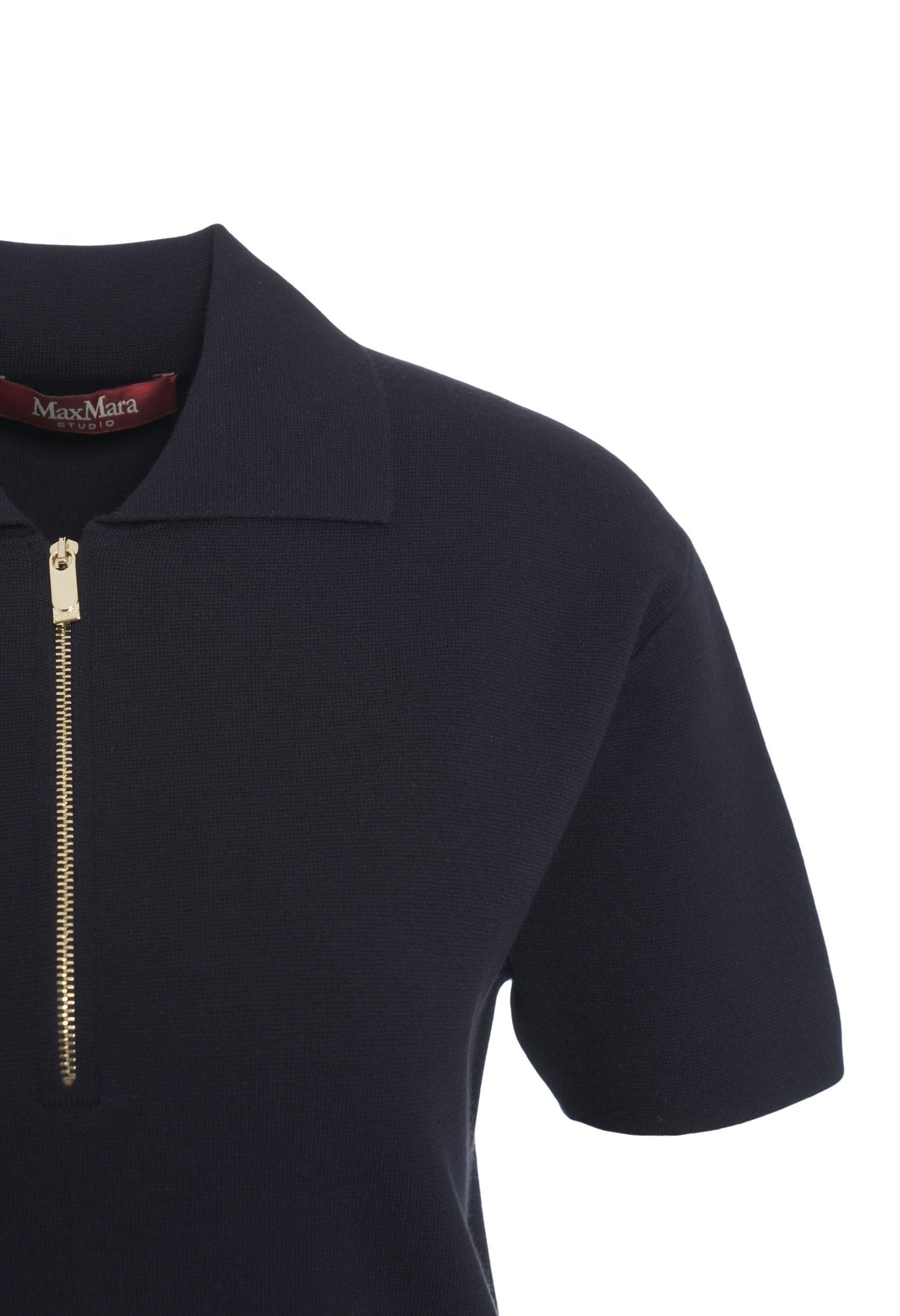 Knit T-Shirt with Zipper Product Image