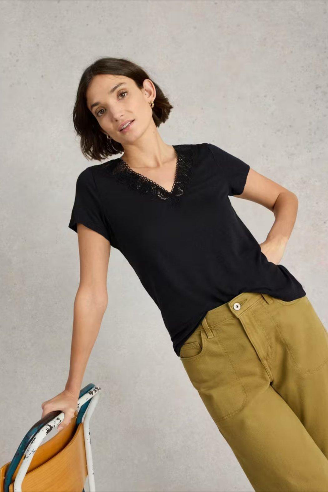 Ellie Lace Tee Product Image