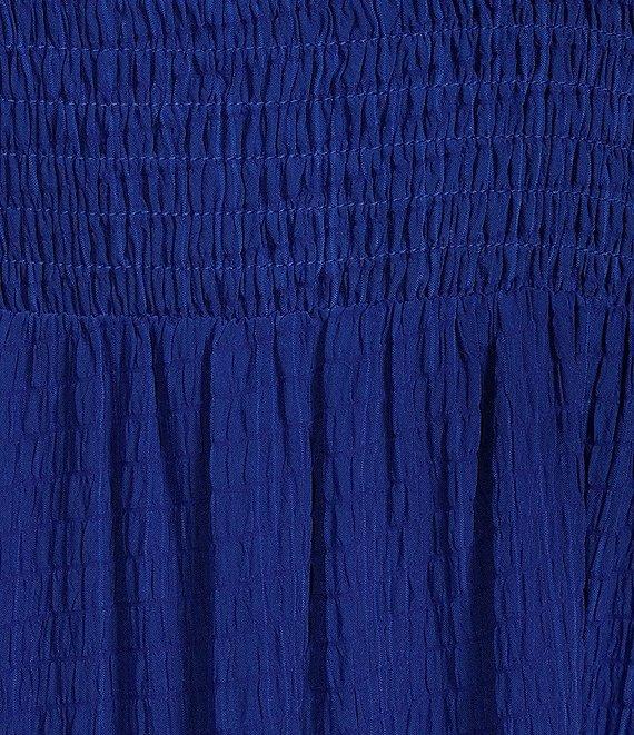Vince Camuto Square Neck Sleeveless Tiered Midi Dress Product Image