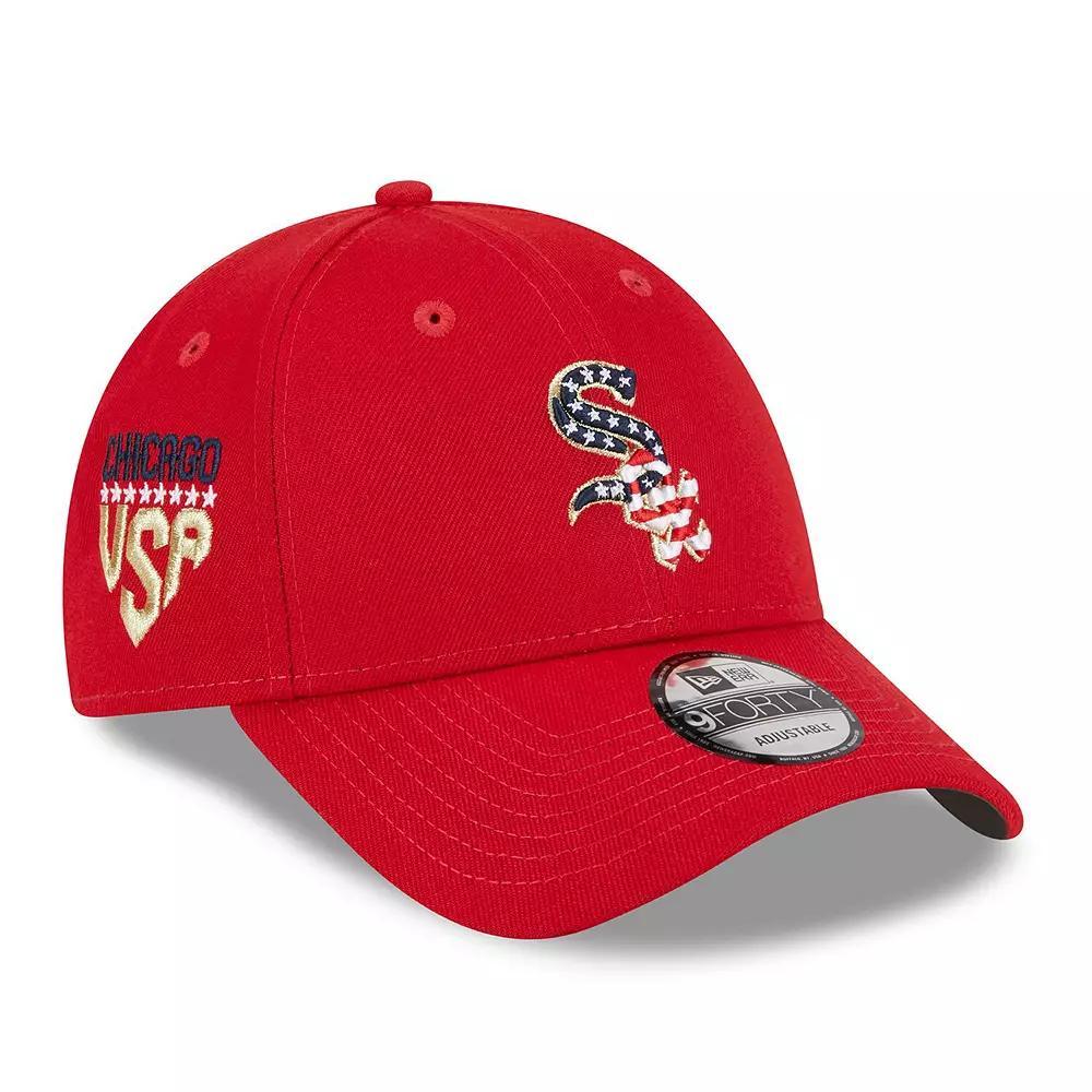 Men's New Era  Red Chicago White Sox 2023 Fourth of July 9FORTY Adjustable Hat Product Image