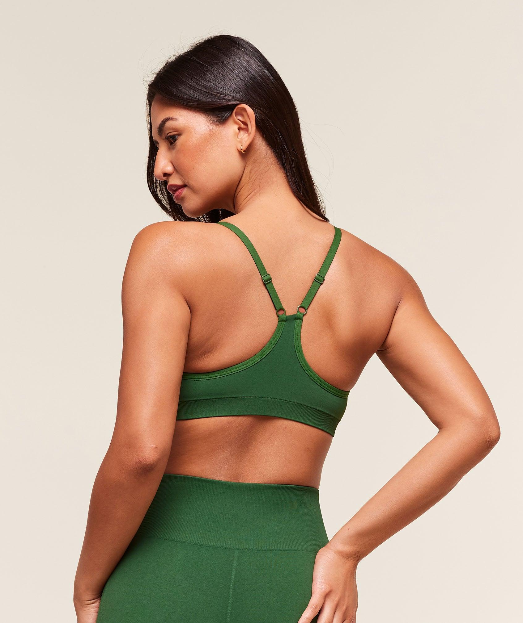 Gymshark Everyday Seamless Racerback Sports Bra - Athletic Green Female Product Image