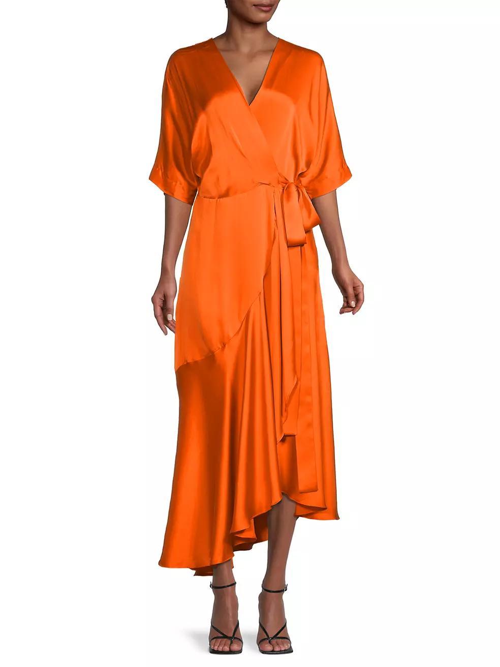 Beloved Silk Wrap Dress Product Image