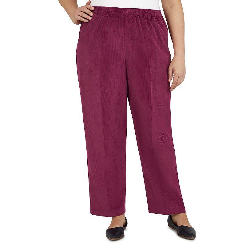 Plus Size Alfred Dunner Classics Pull-On Straight-Leg Pants, Women's, Size: 24W Short Product Image