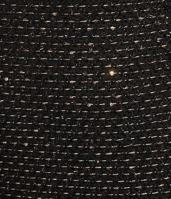 Antonio Melani Paris Metallic Tweed A-Line Coordinating Mini Skirt Product Image