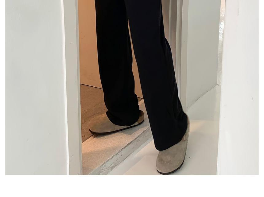 Turtleneck Melange Ribbed Zip Cardigan Product Image