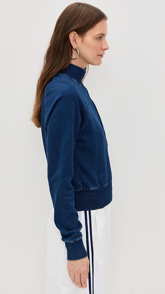 Good American Jeanius Mock Zip Pullover | Shopbop Product Image