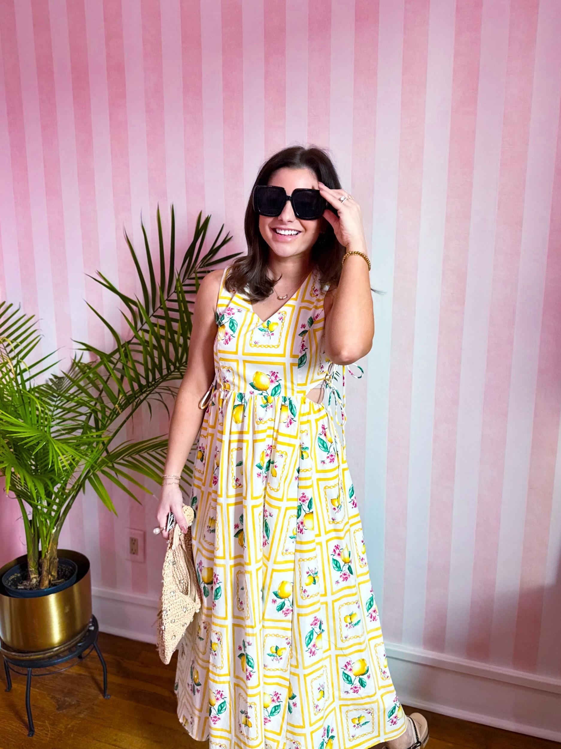 Santorini Citrus Maxi Dress Product Image