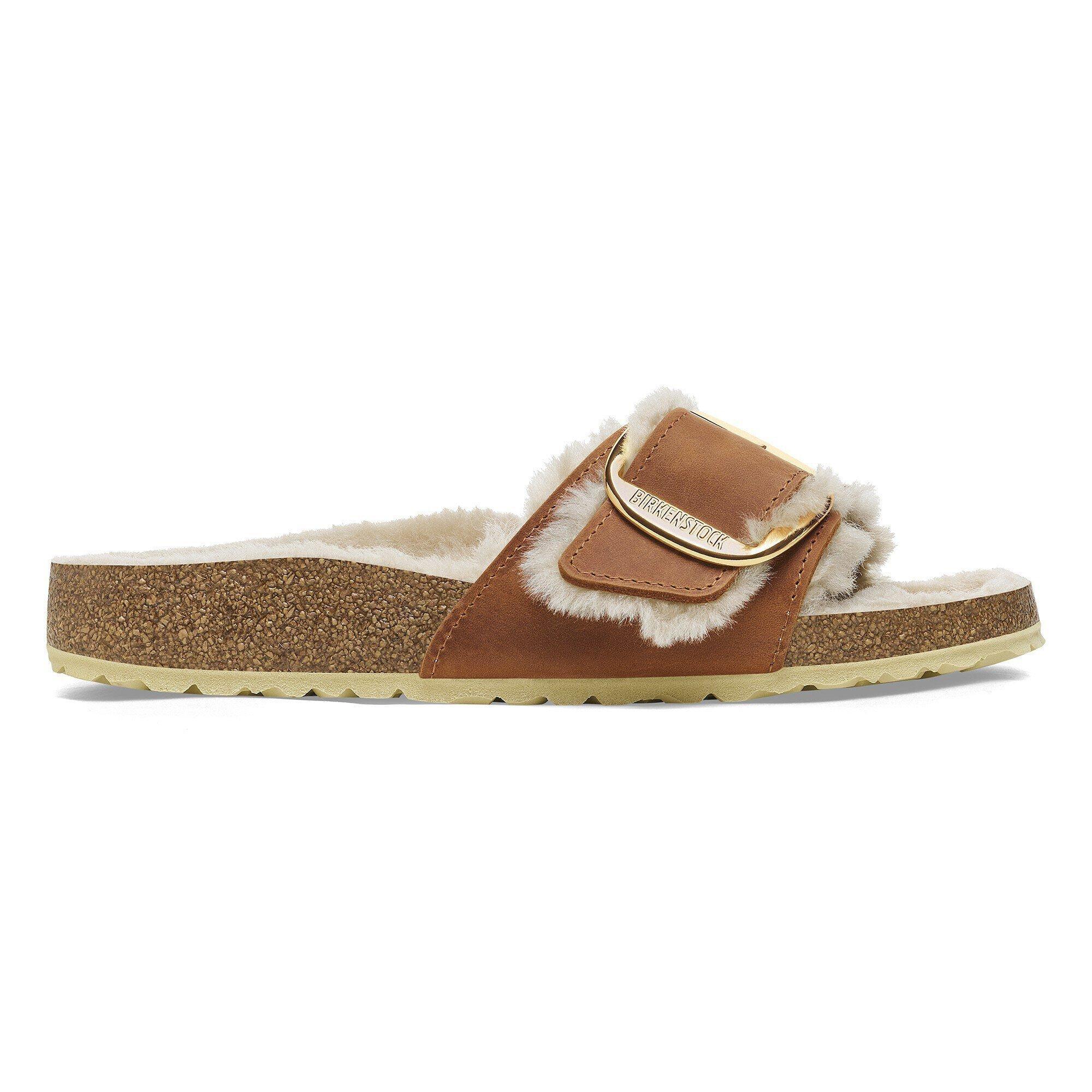 Madrid Big Buckle Shearling Natural Leather Oiled Product Image