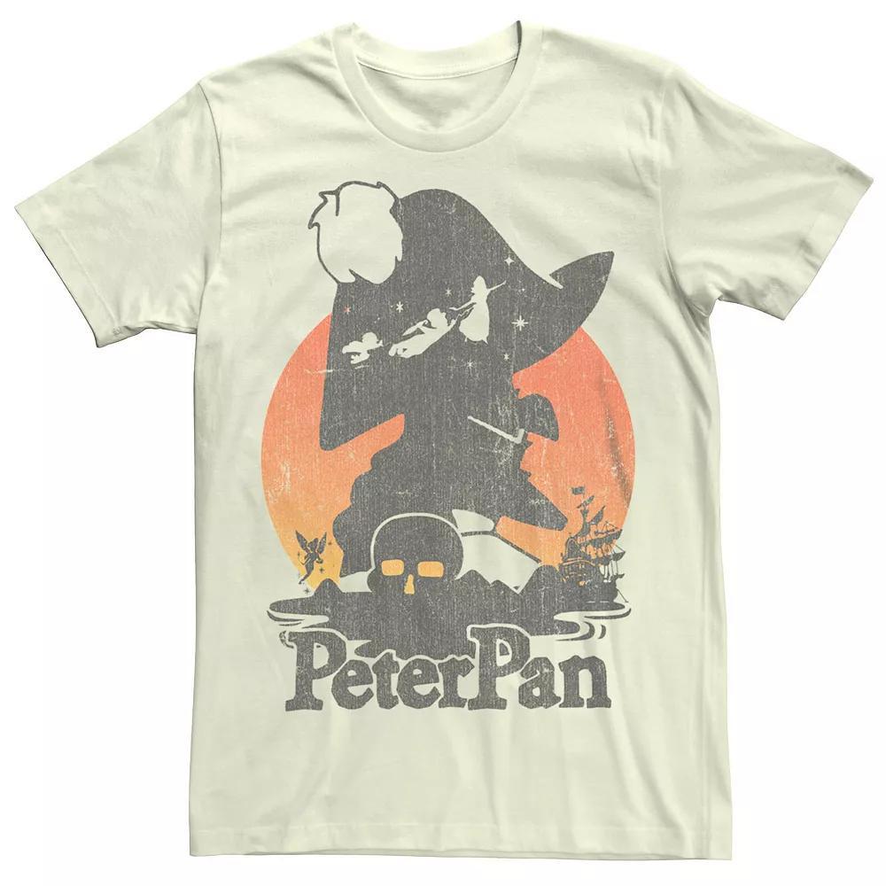 Disney's Peter Pan Captain Hook Silhouette Men's Tee, Size: Large, Natural Product Image