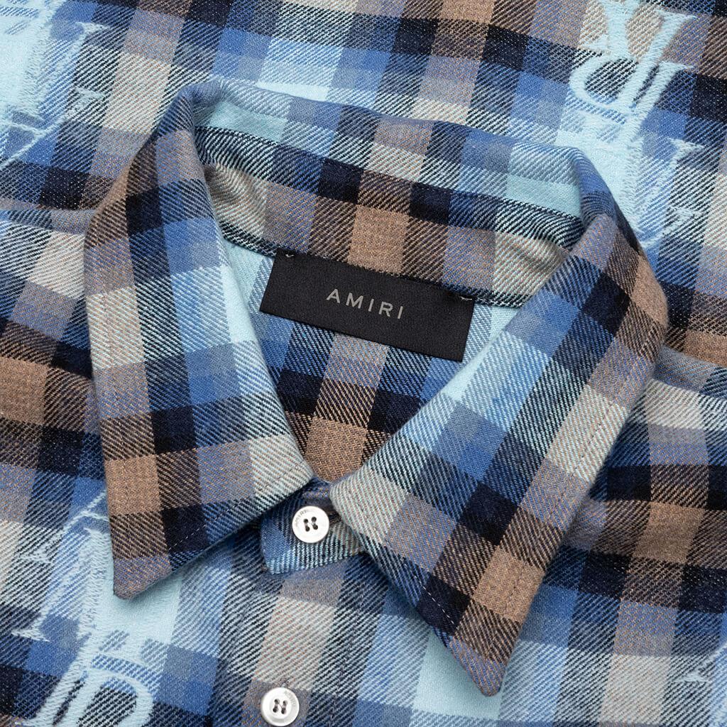 Staggered Plaid Flannel - Legion Blue Male Product Image