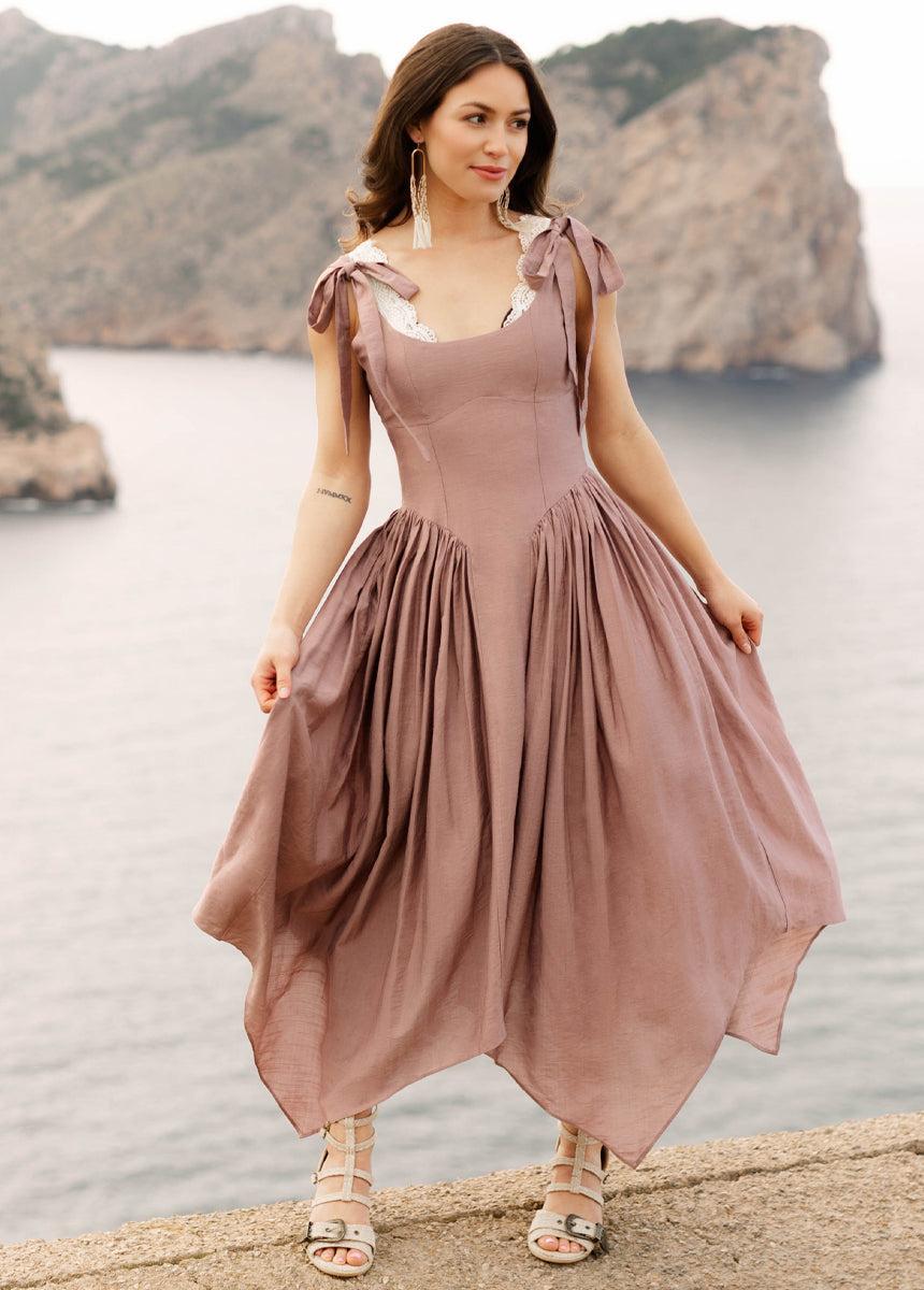 Mayreli Dress in Rosetan Female Product Image
