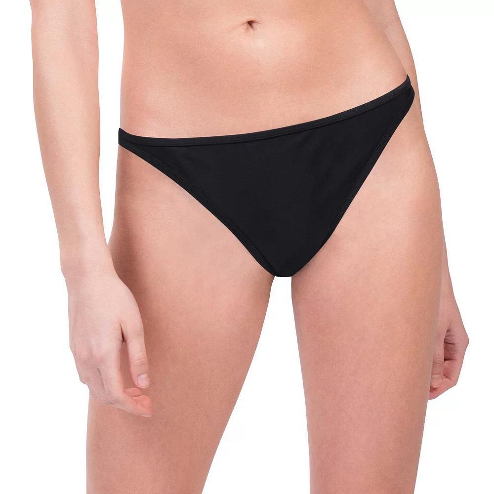 Women's G-III 4Her by Carl Banks Black Philadelphia Eagles Hall of Fame Bikini Bottom, Size: Large Product Image