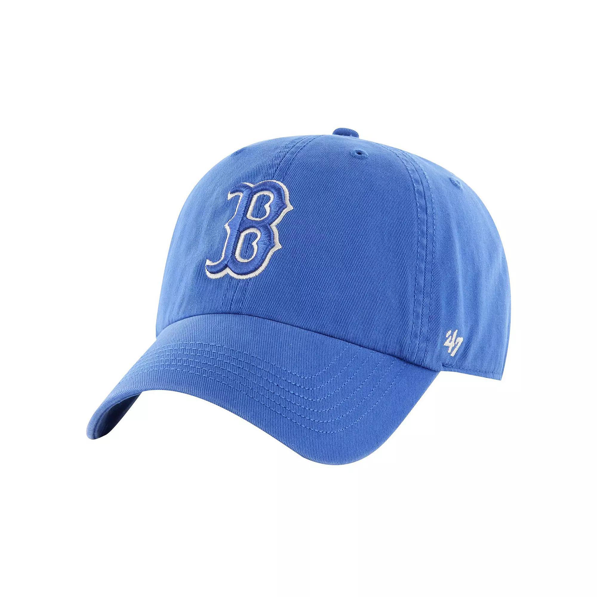 Men's '47 Blue Boston Red Sox Classic Franchise Fitted Hat, Size: Medium Product Image
